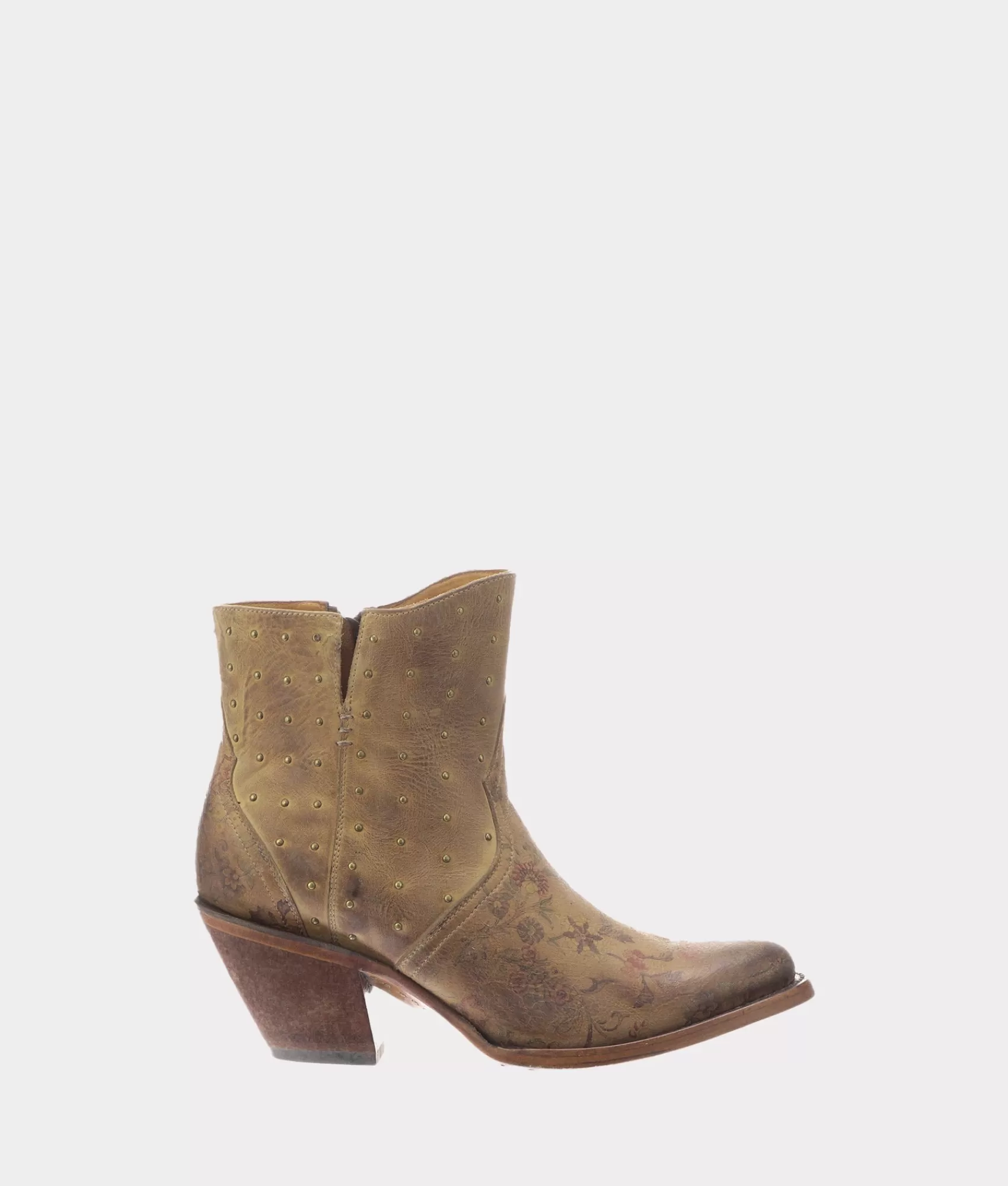 Lucchese Booties | Cowboy | Harley Tan+Floral