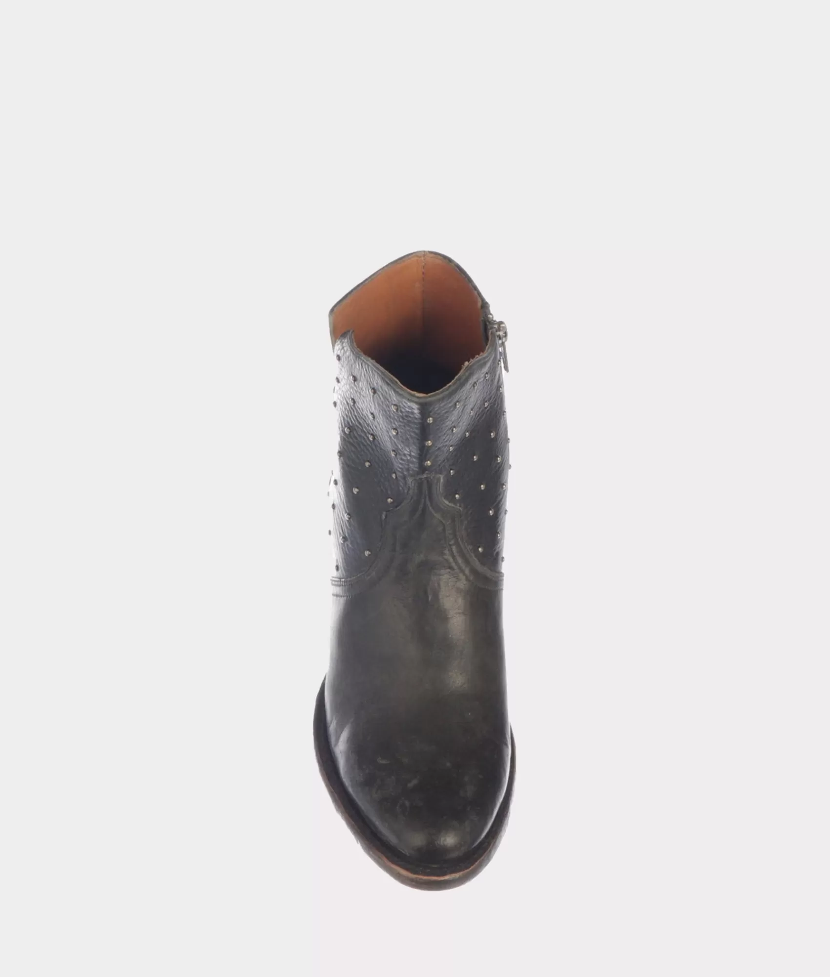 Lucchese Booties | Cowboy | Harley Black+Beige