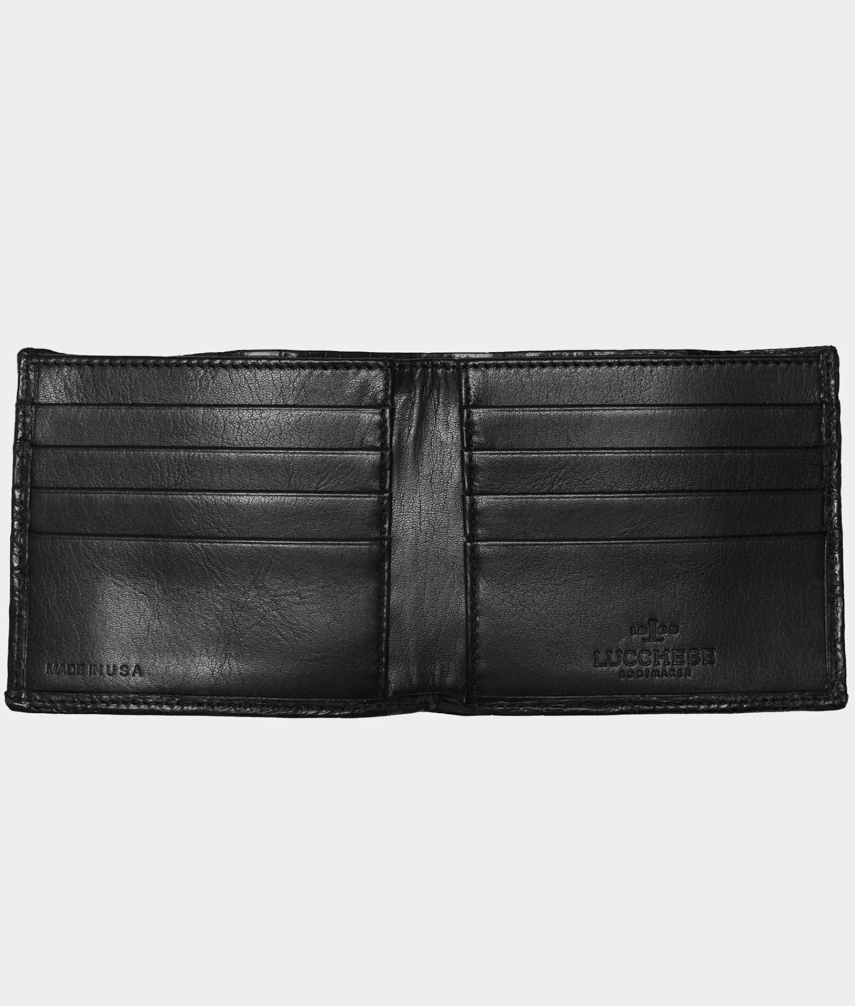 Lucchese Small Leather Goods | Small Leather Goods | Hipster Wallet – Crocodile Black