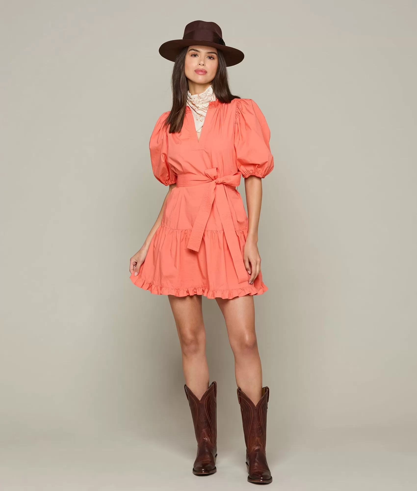 Lucchese Dresses | Kenne Dress Coral