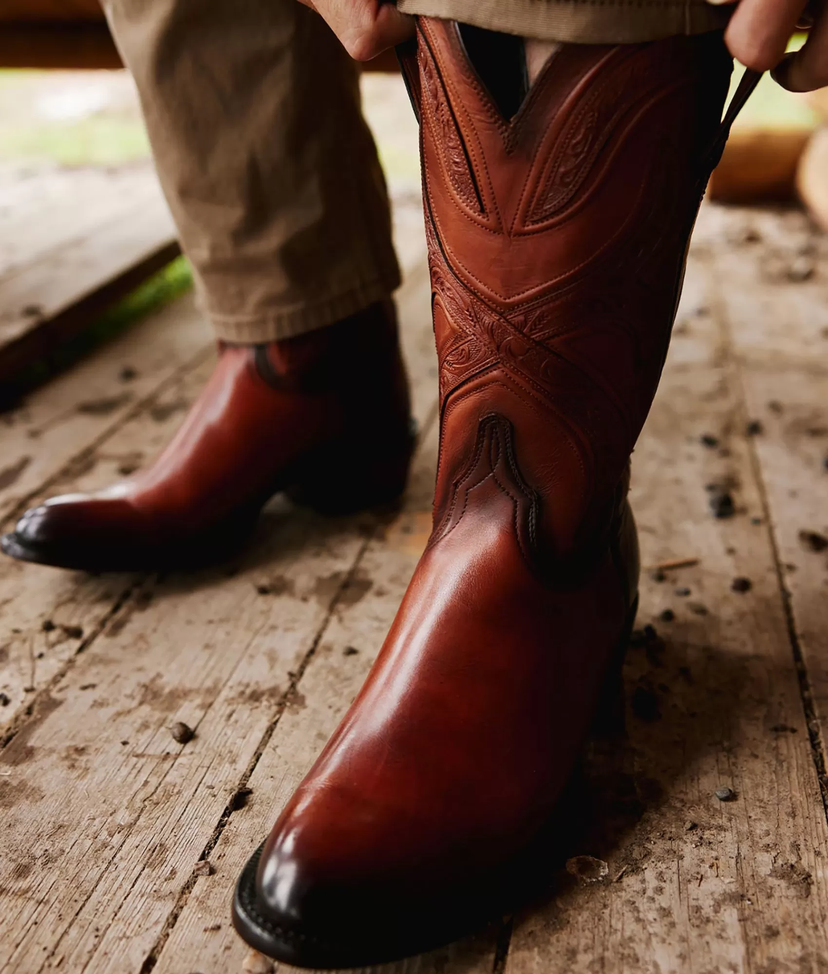 Lucchese Cowboy | Knox DarkBrown
