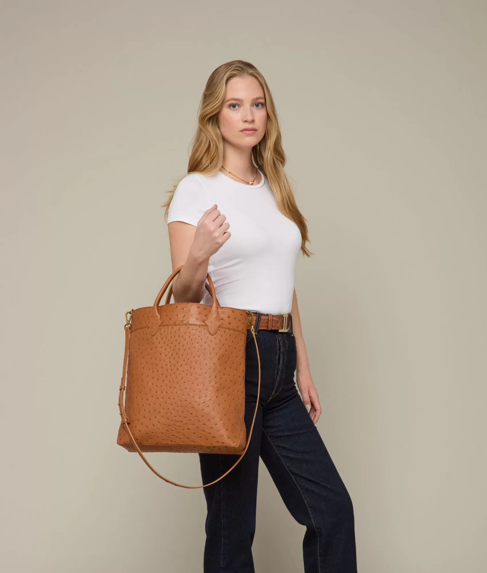Lucchese Handbags | Large Lola Exotic Shopper RumTan