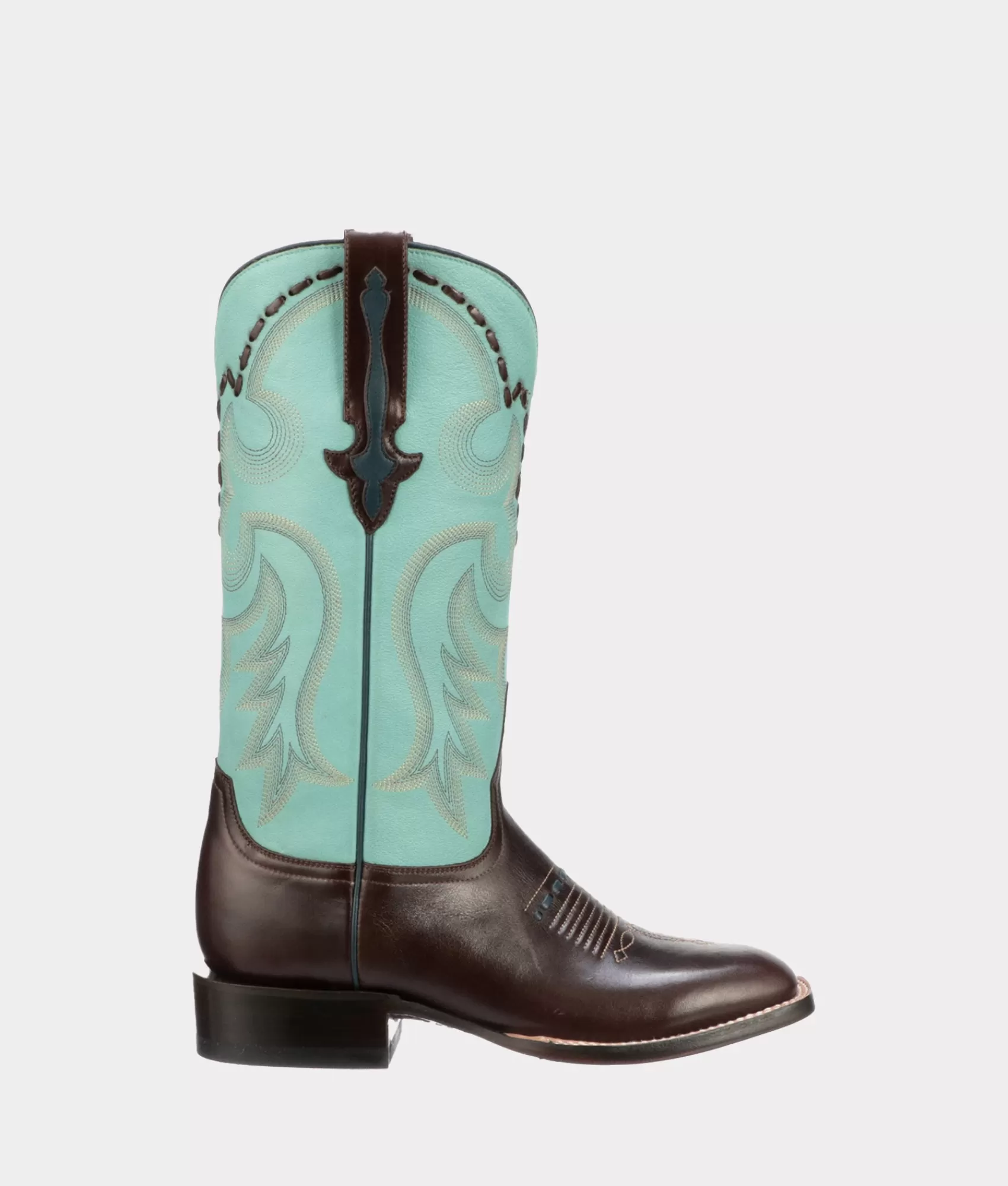 Lucchese Cowboy | Laurel Chocolate/Blue