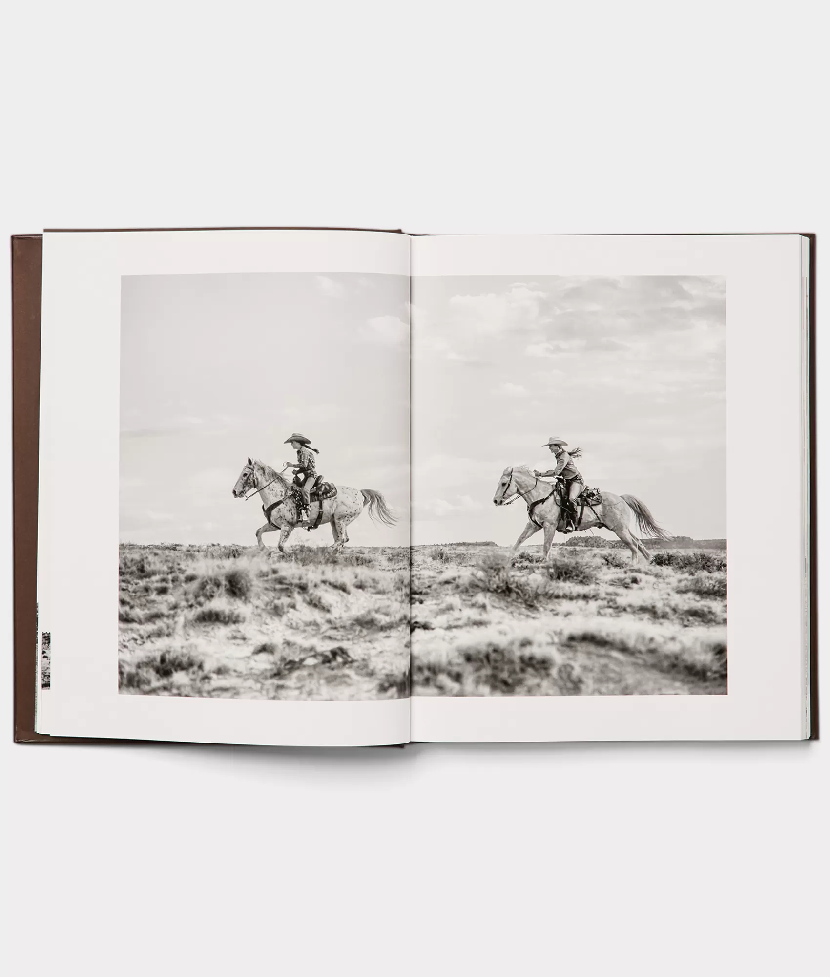 Lucchese Books | Books | Leather Bound Cowboy Book Brown