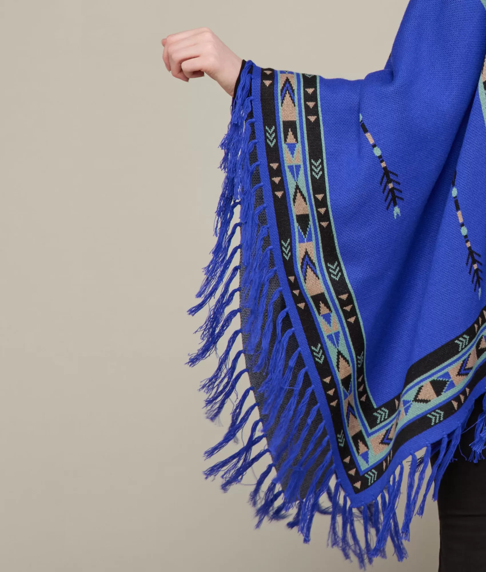 Lucchese Outerwear | Capes | Lightweight Alpaca Cape Sapphire