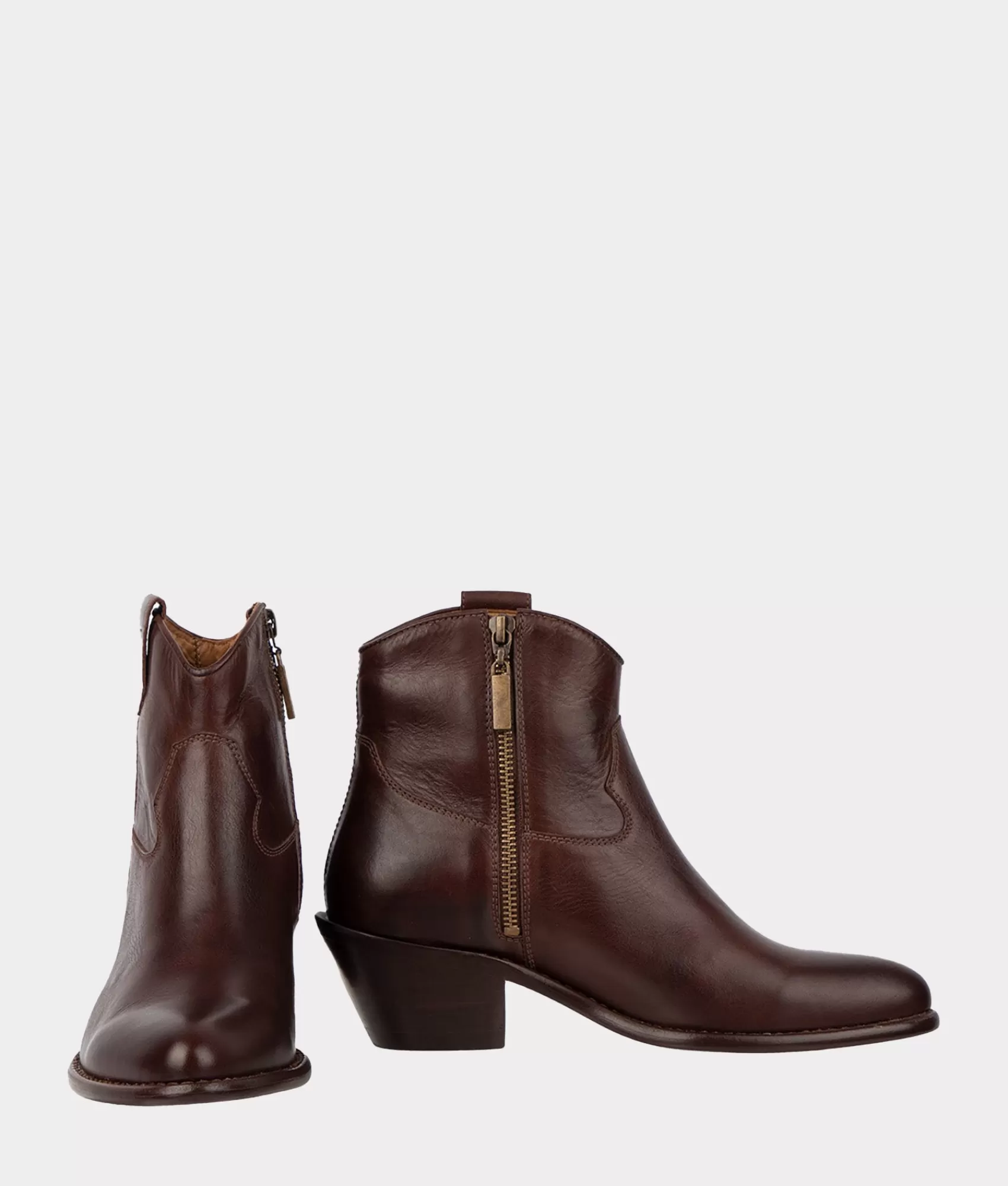 Lucchese Booties | Lilah Chocolate
