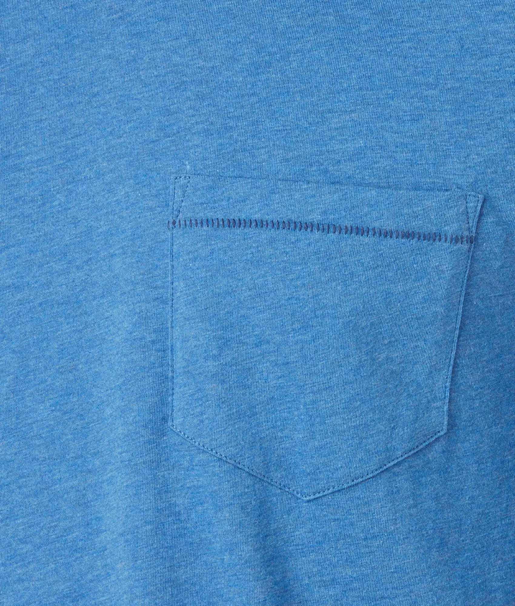 Lucchese Tops | Long Sleeve Bar Stitch Tee Blue