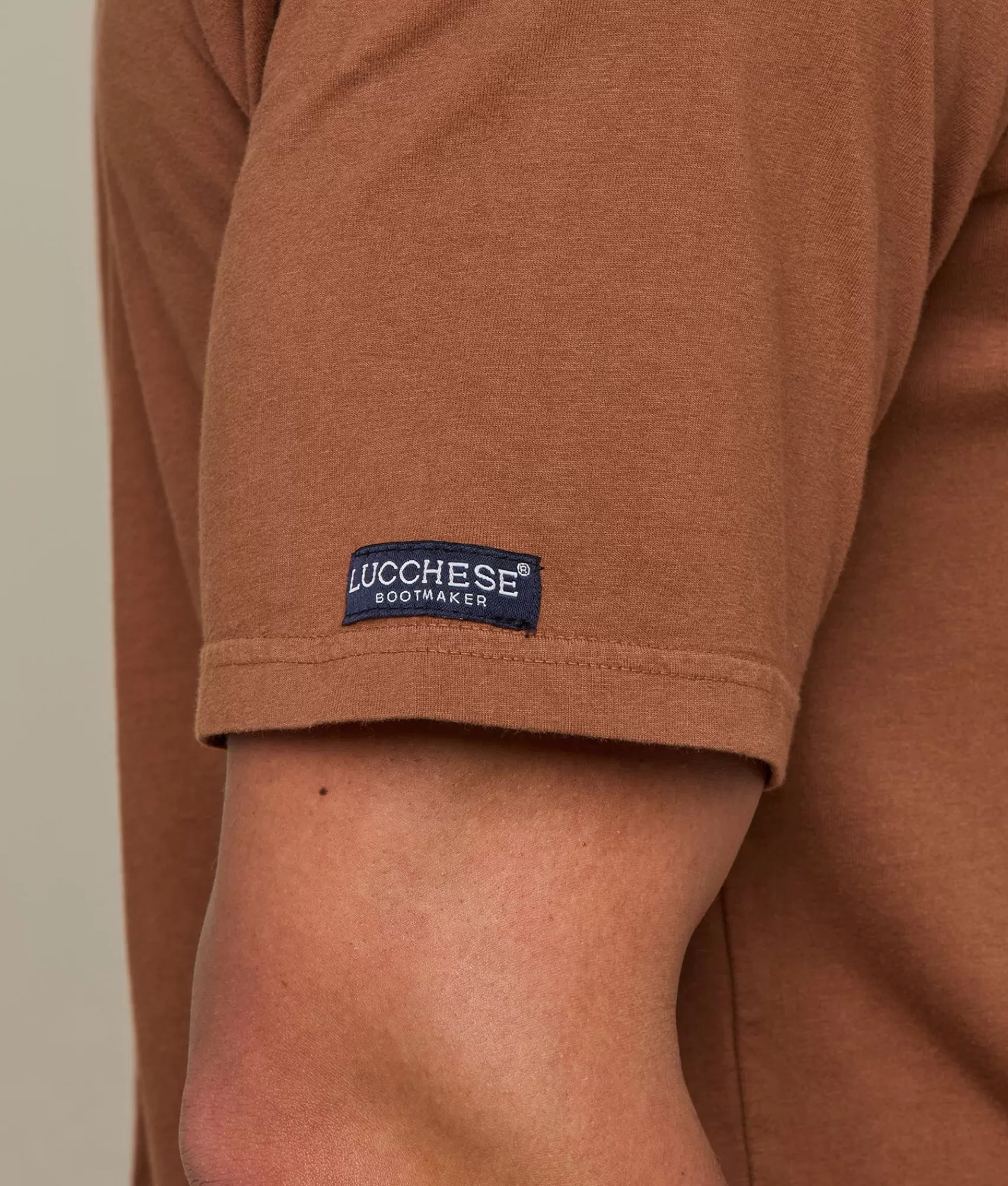 Lucchese Tops | Badge Tee Tobacco