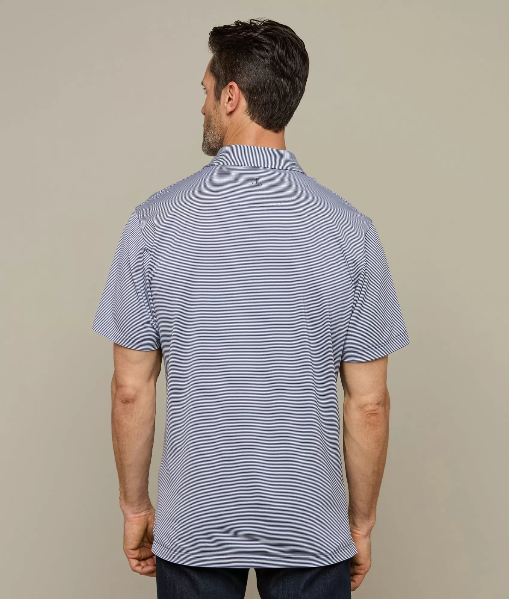 Lucchese Tops | Golf Polo Navy/White