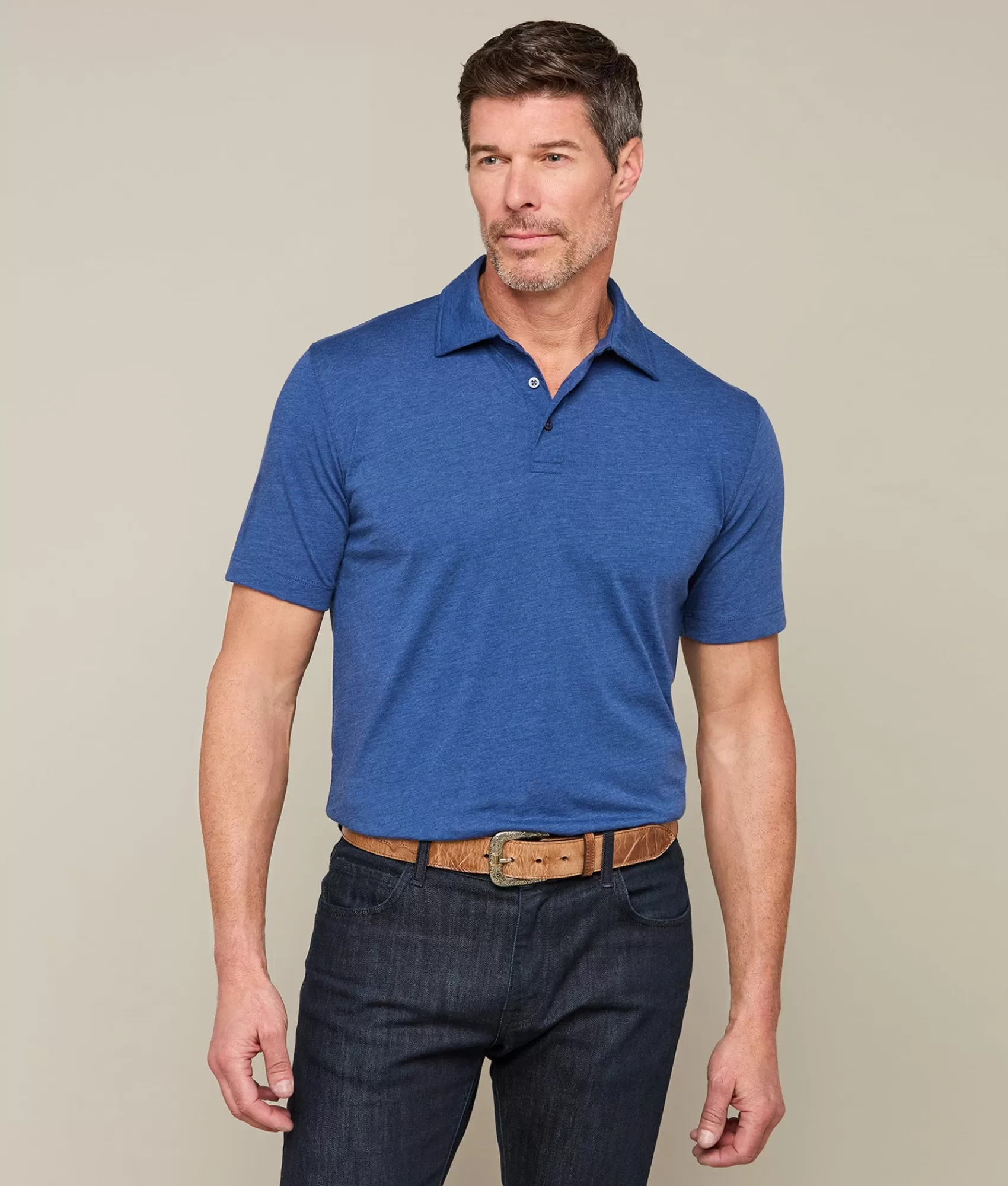 Lucchese Tops | Pima Blend Polo Tahiti