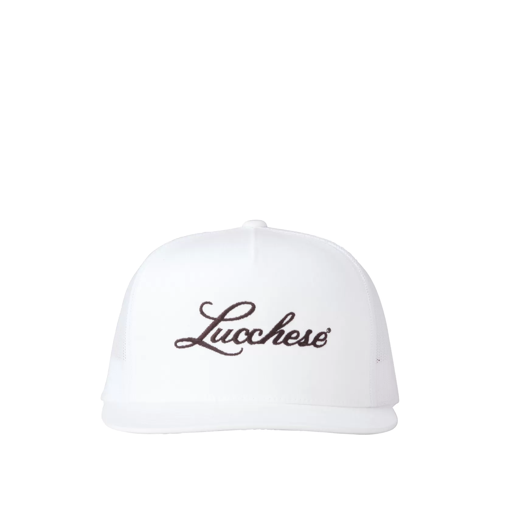 Lucchese Headwear | Headwear | Script Trucker Cap White