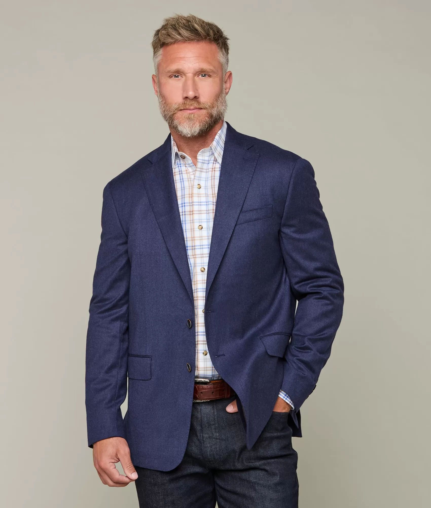 Lucchese Outerwear | Sport Coat NavyMixy