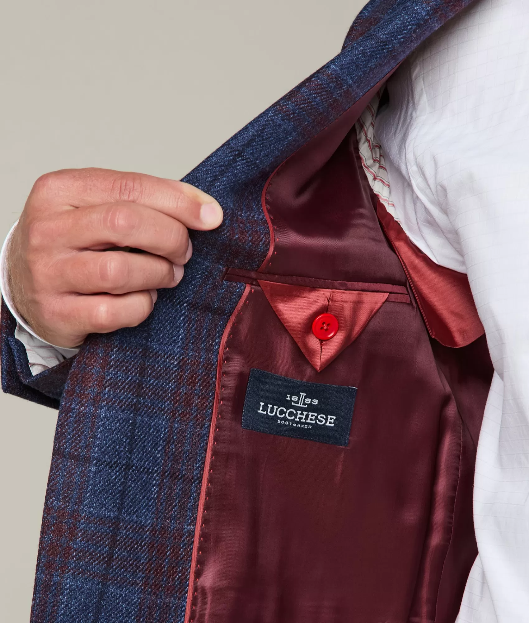 Lucchese Outerwear | Sport Coat DenimBlue/RedPlaid
