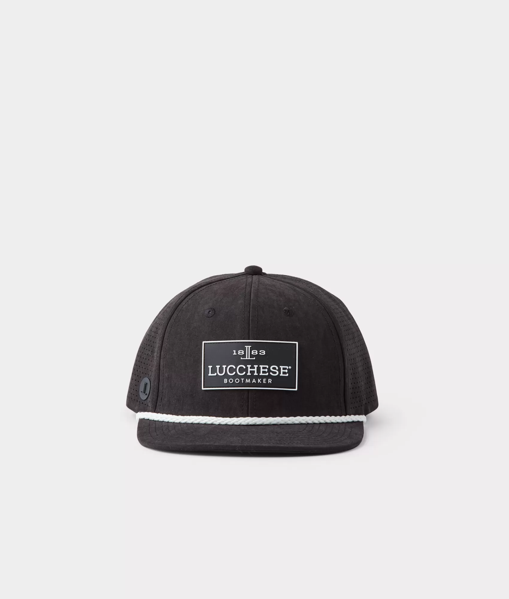 Lucchese Headwear | Headwear | Ultrasuede Rope Cap Black