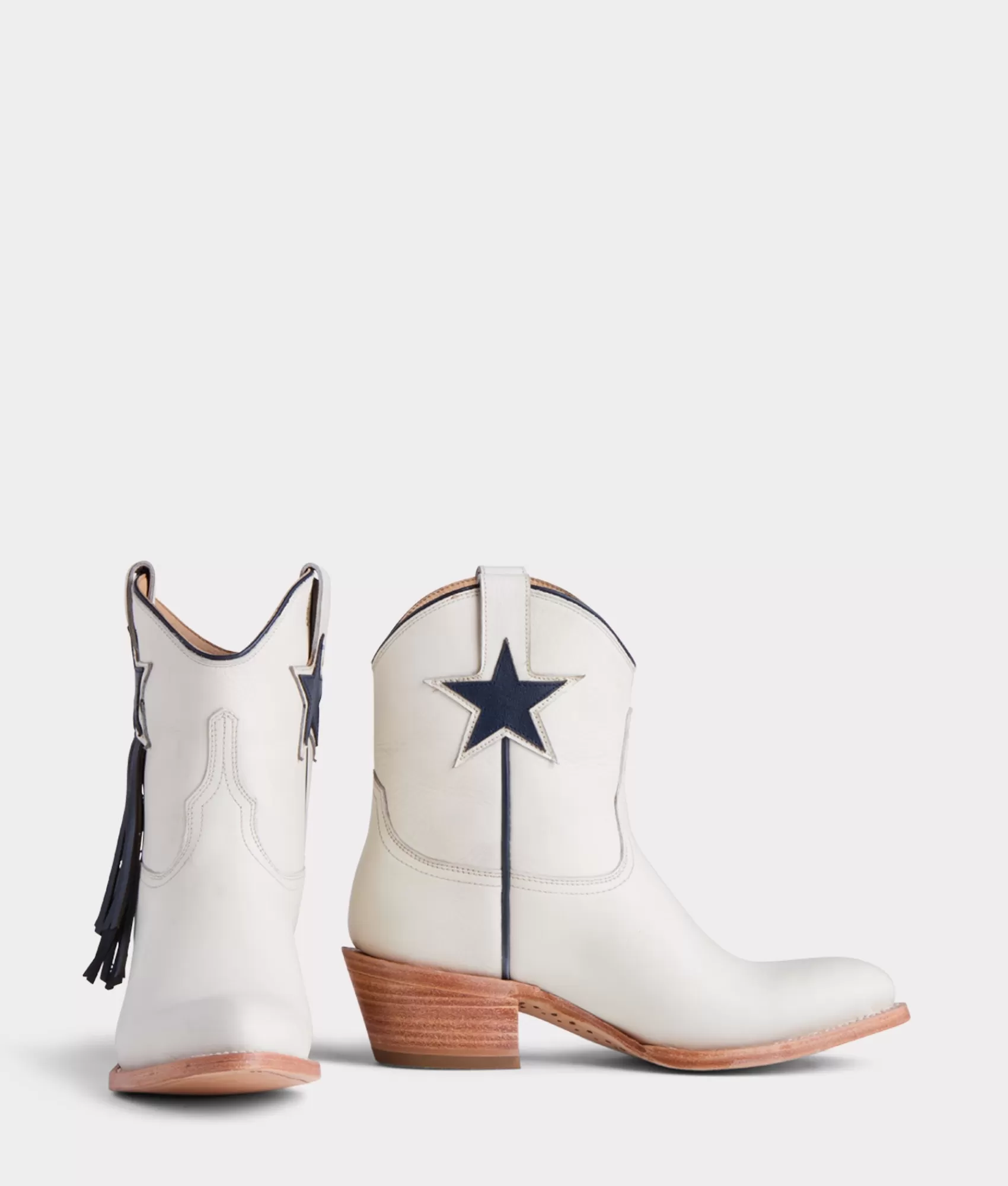 Lucchese Booties | Cowboy | x Dallas Cowboys Five Point Cream