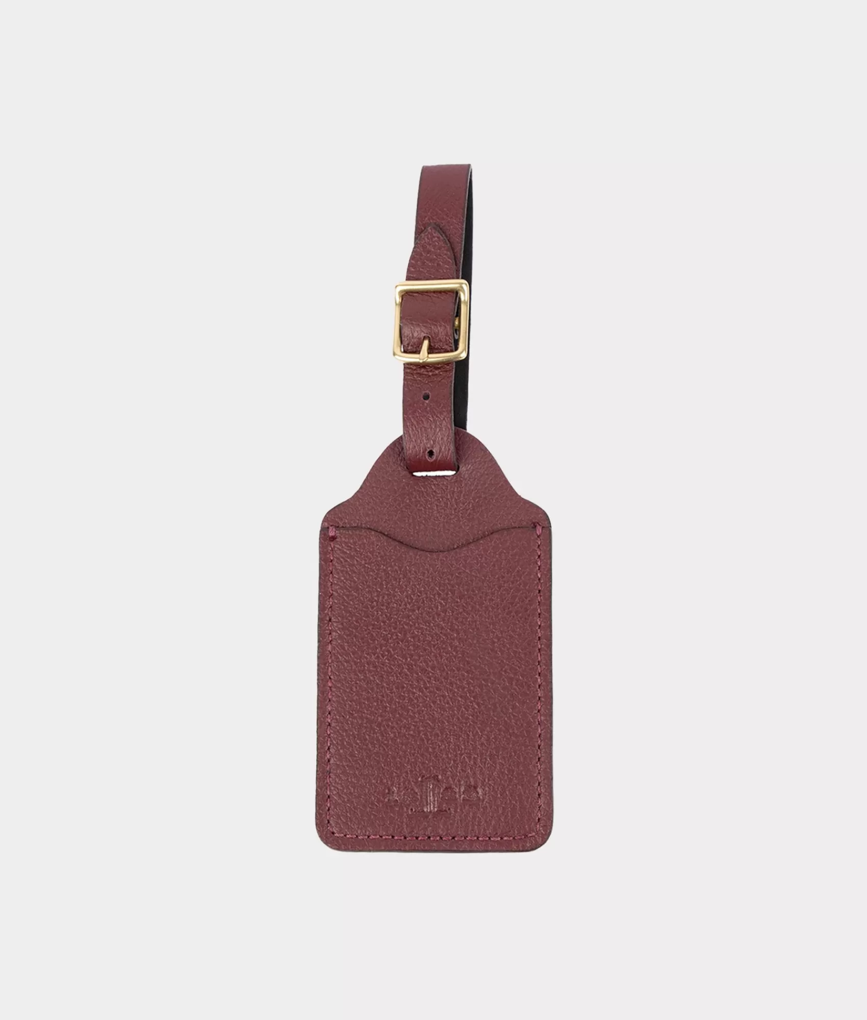 Lucchese Small Leather Goods | Luggage Tag Passport Duo Bordeaux