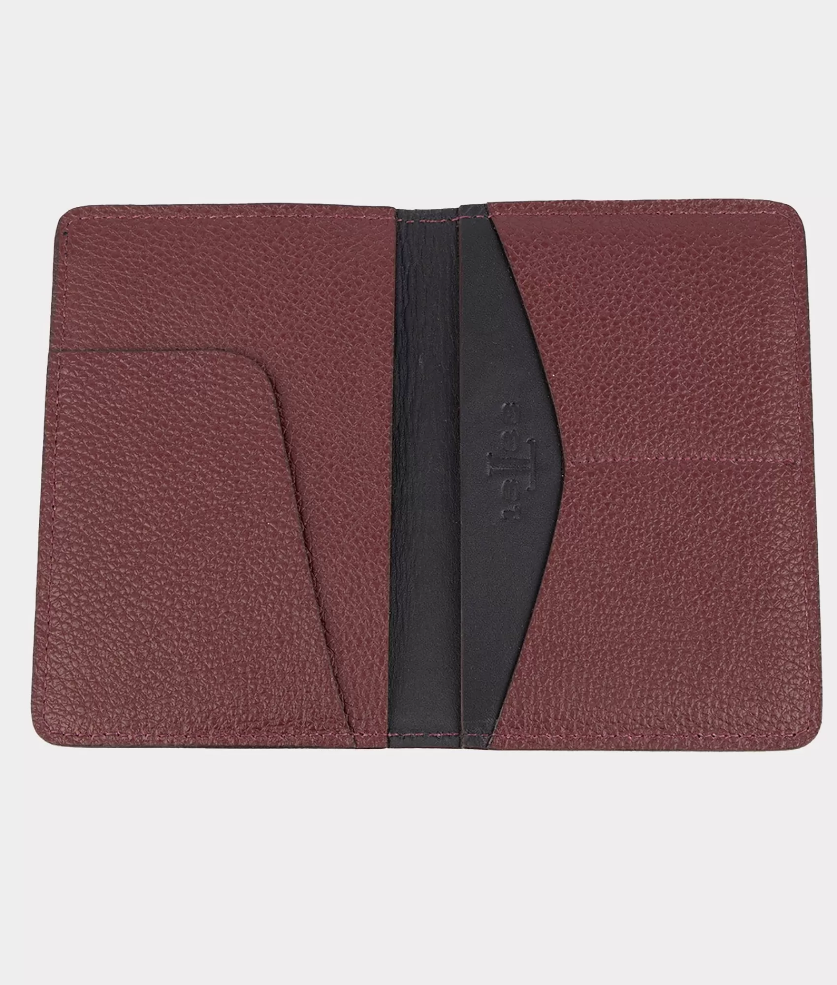 Lucchese Small Leather Goods | Luggage Tag Passport Duo Bordeaux
