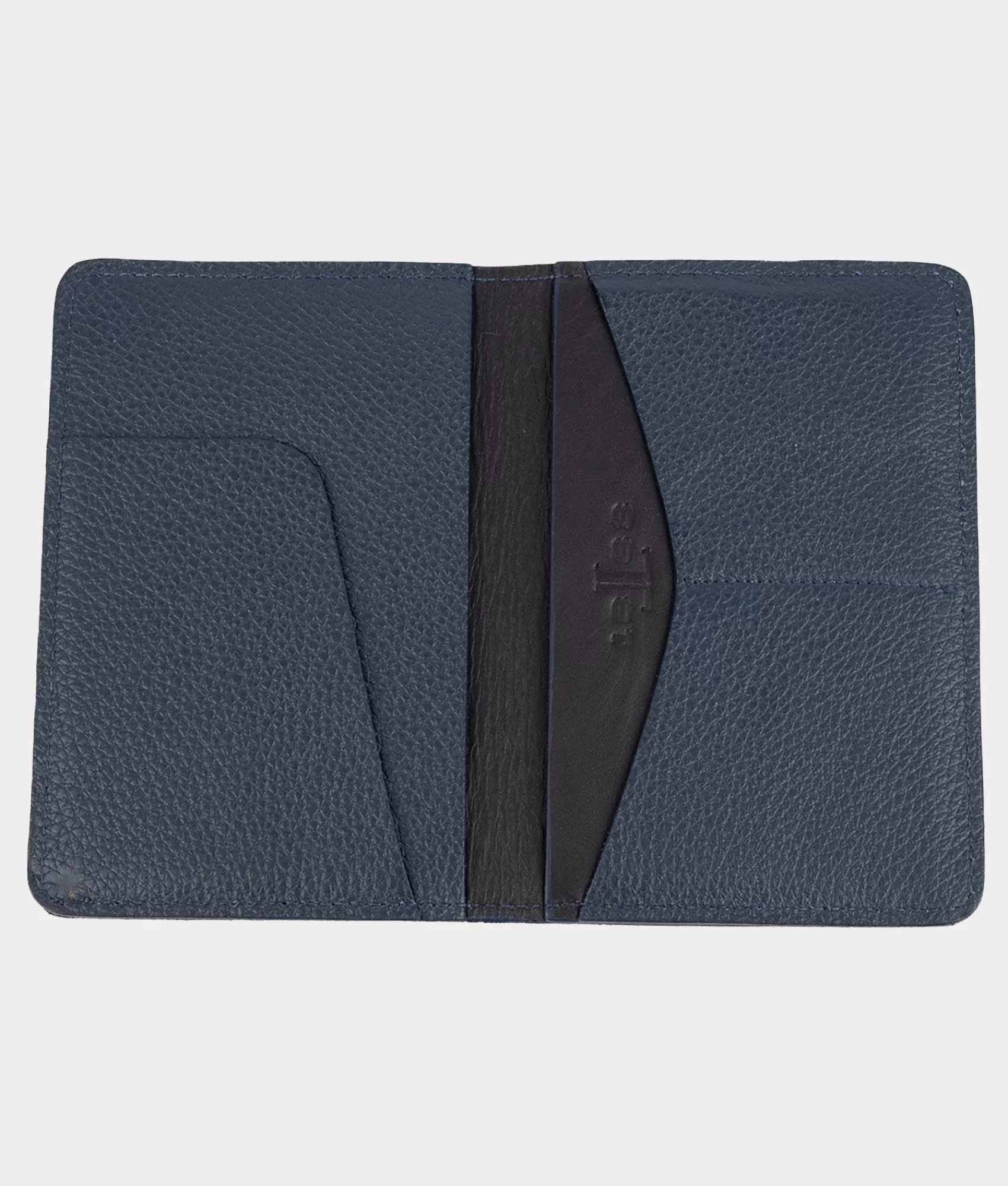 Lucchese Small Leather Goods | Luggage Tag Passport Duo NavyBlue
