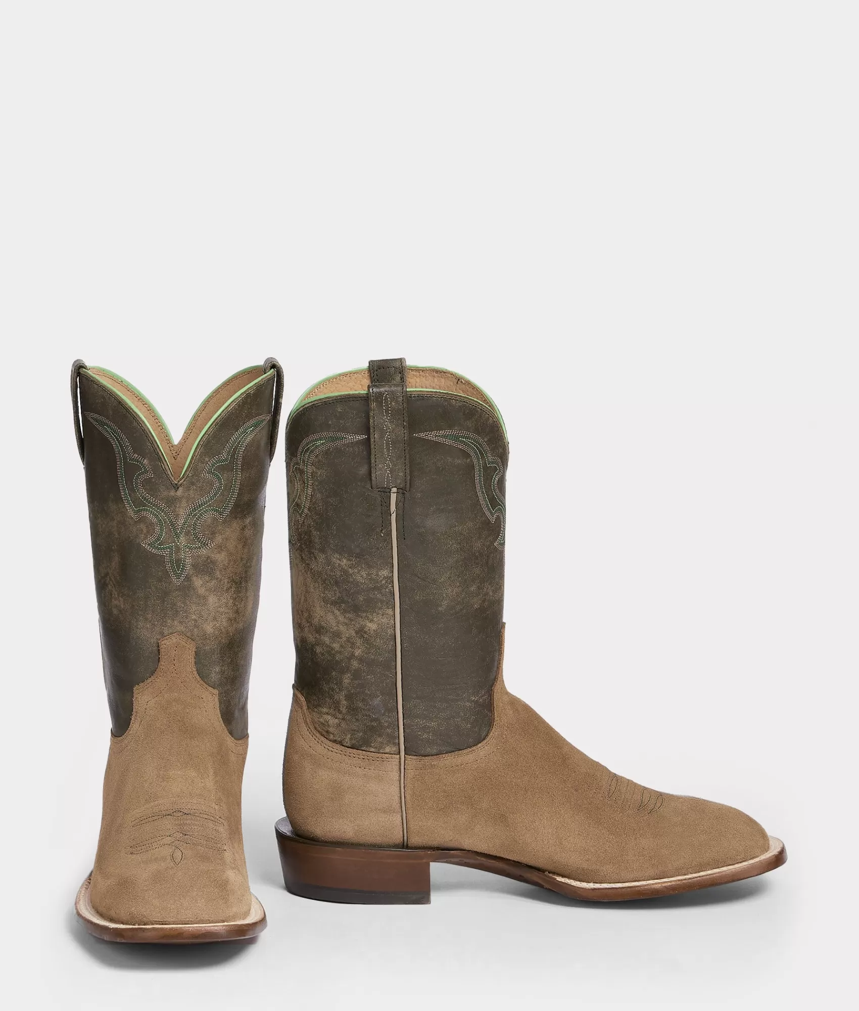 Lucchese Horseman | Cowboy | Martin Suede Olive