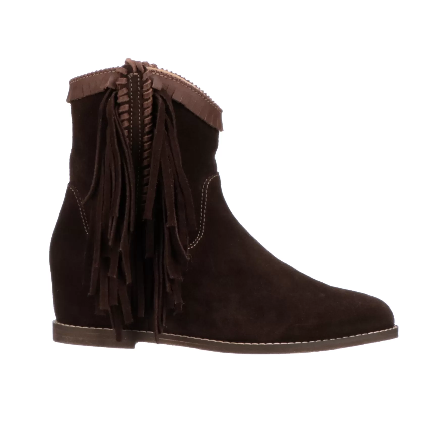 Lucchese Booties | Martina Fringe Chocolate