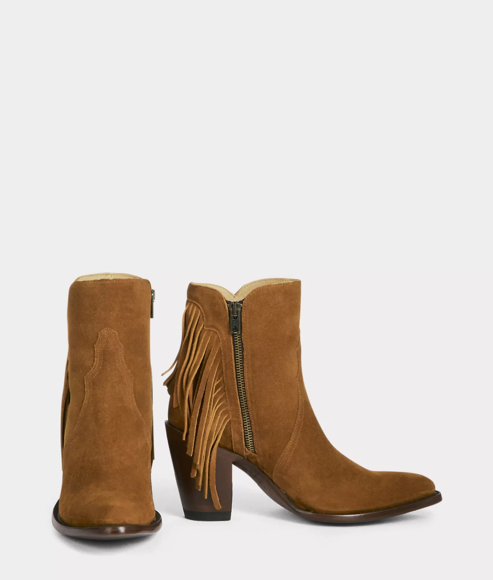 Lucchese Booties | Cowboy | Maypop Cognac