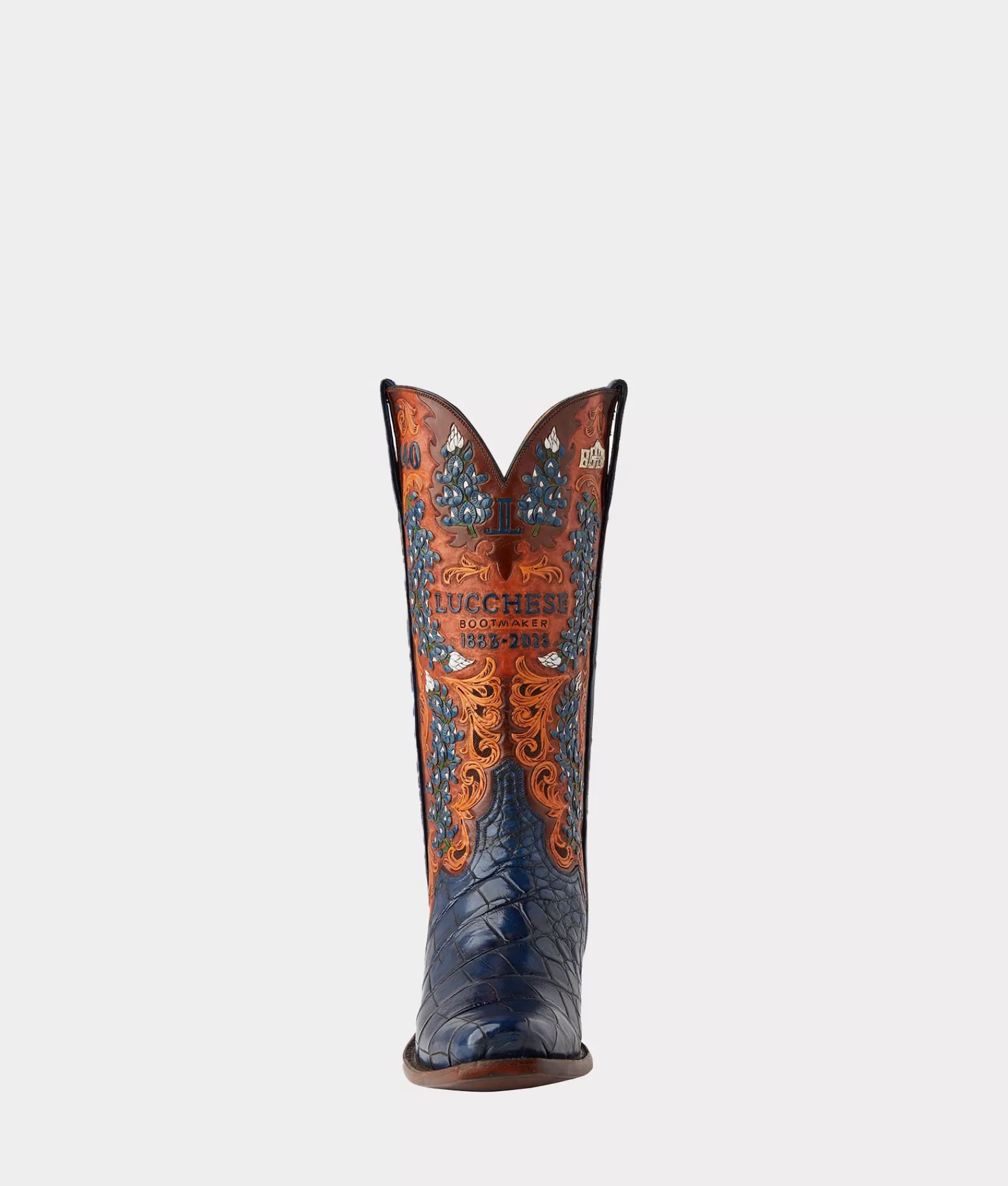 Lucchese Cowboy | Men's Bluebonnet 140th Anniversary Boot CavalryBlue