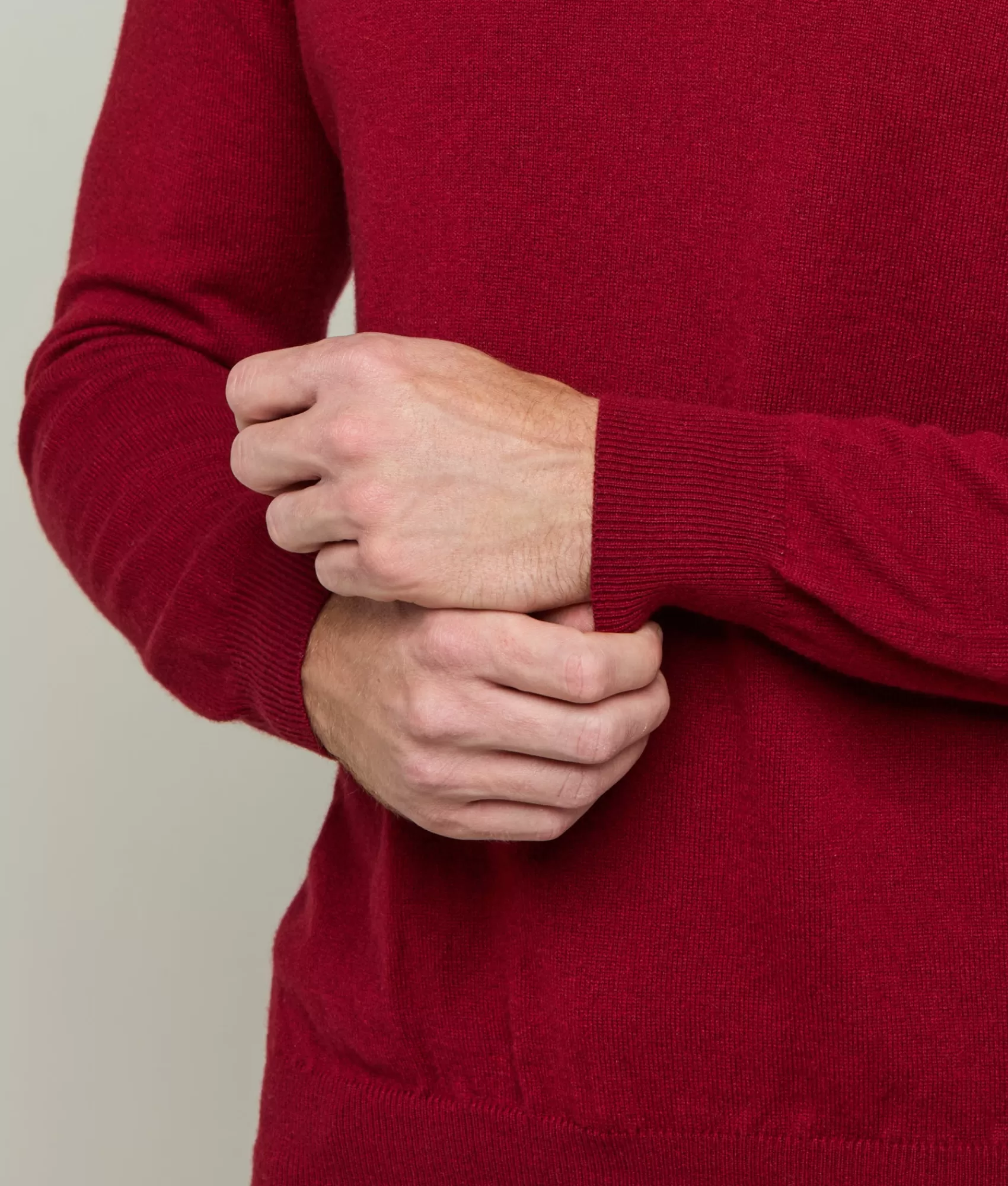 Lucchese Tops | Men's Cashmere Crewneck Sweater Wine