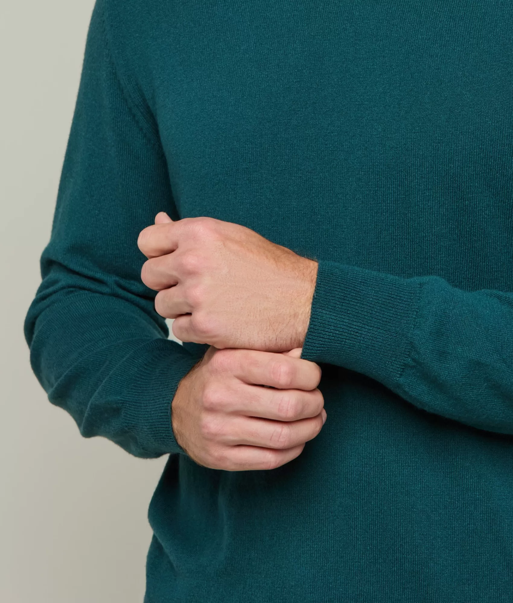 Lucchese Tops | Men's Cashmere Crewneck Sweater Teal