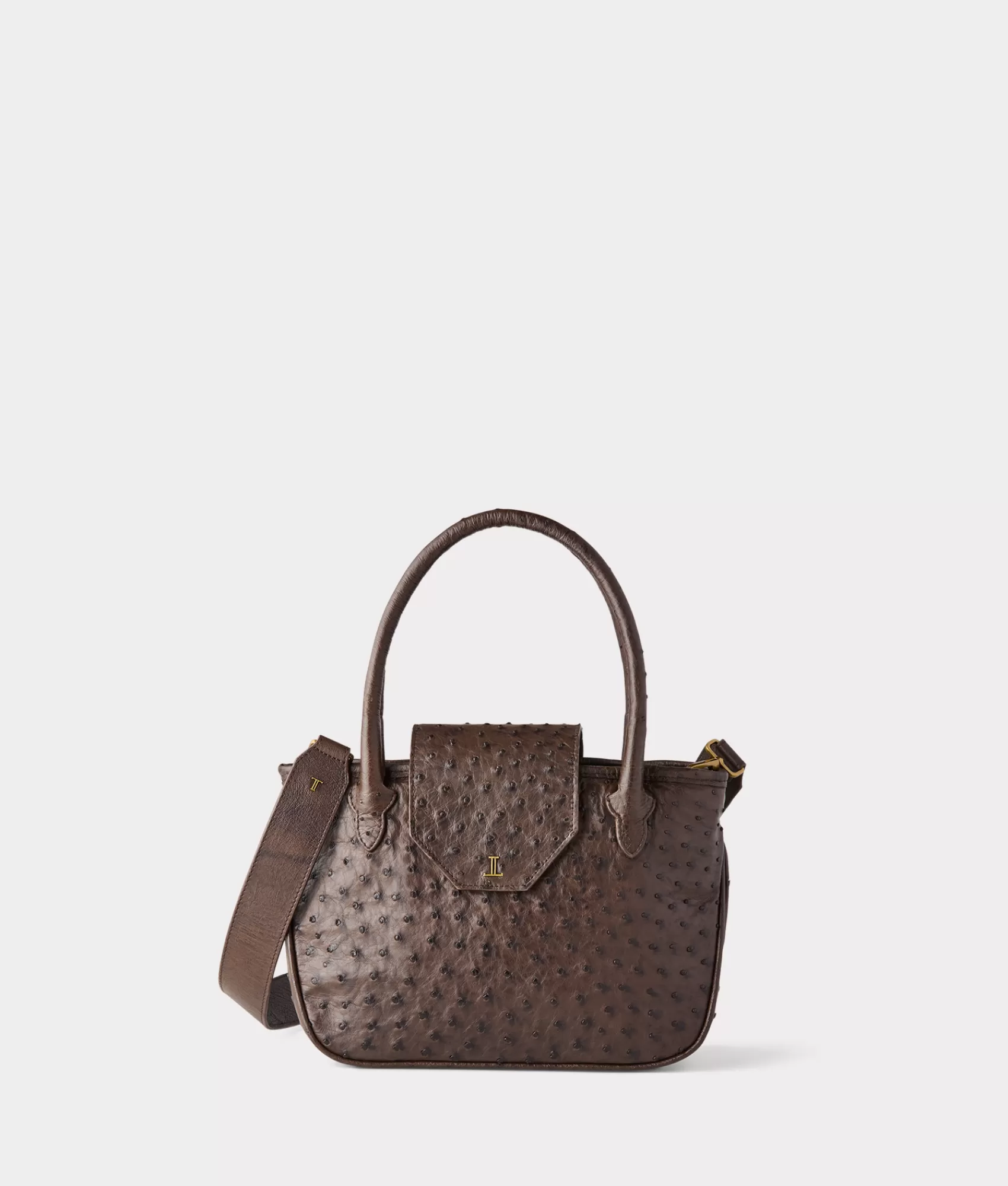 Lucchese Handbags | Mini Roma Exotic Tote Chocolate