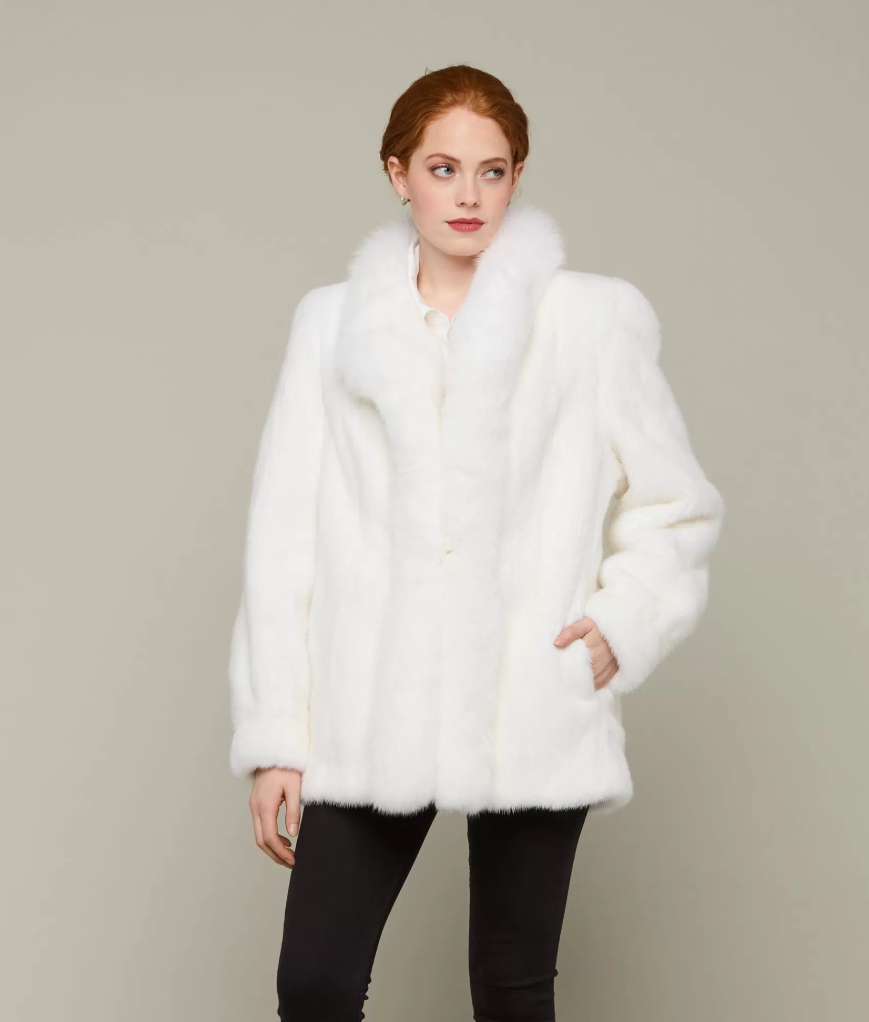 Lucchese Outerwear | Furs | Mink Coat White