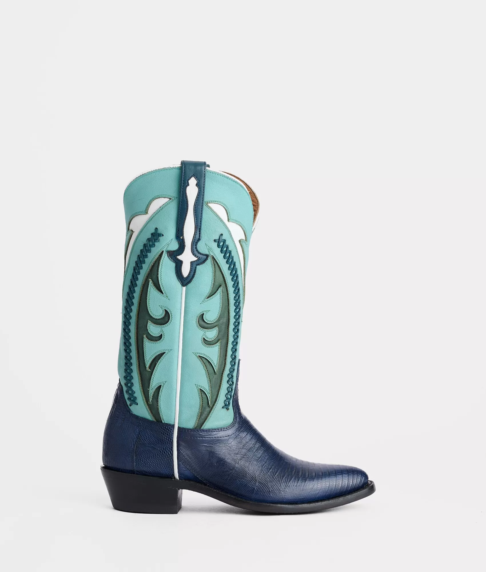 Lucchese Cowboy | Myrtle Navy/Turquoise