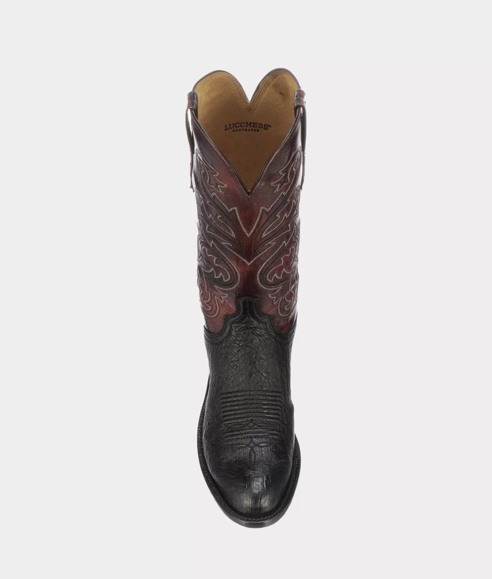 Lucchese Cowboy | Nathan Black+BlackCherry