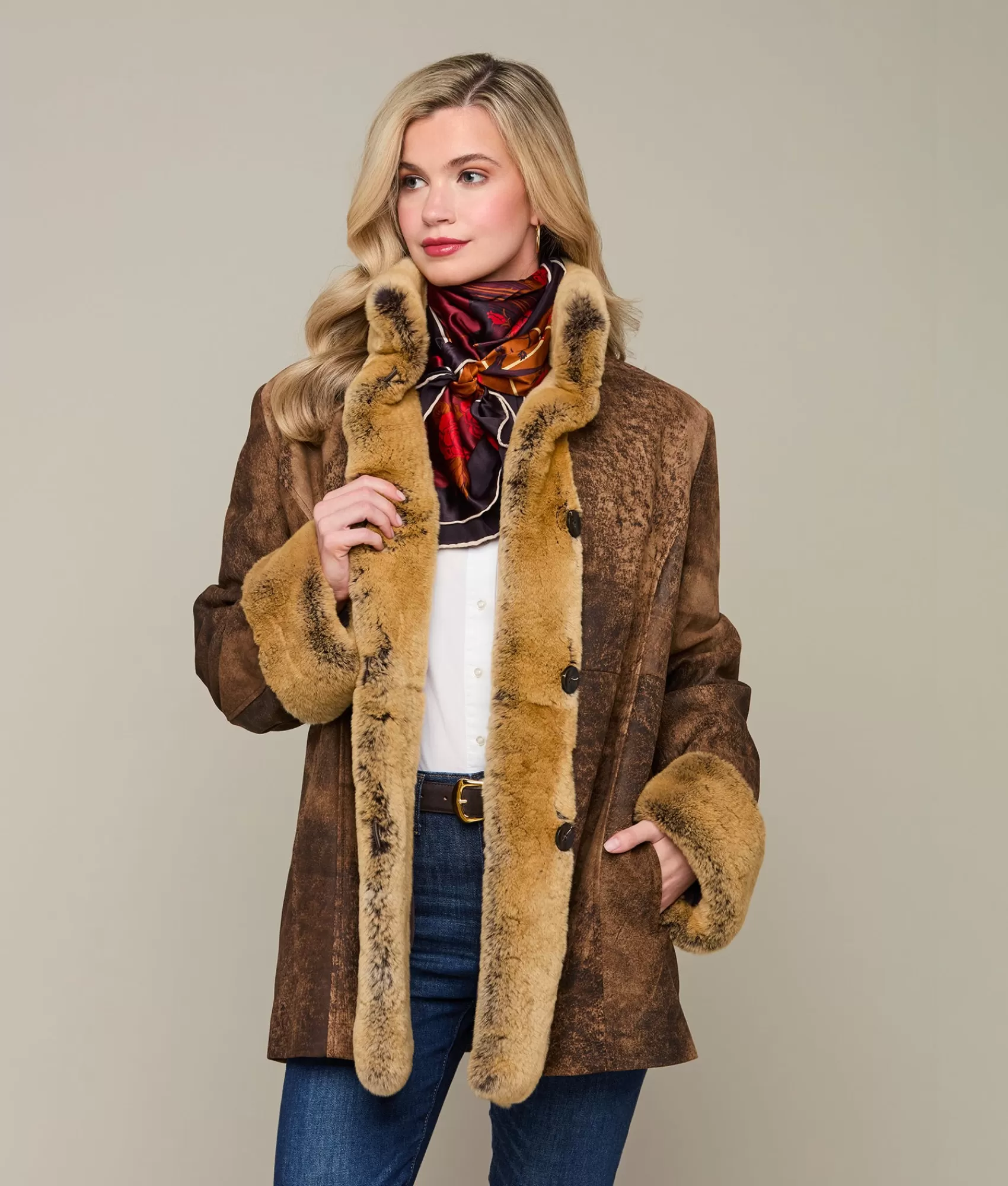 Lucchese Furs | Outerwear | Oxidized Leather Jacket Camel
