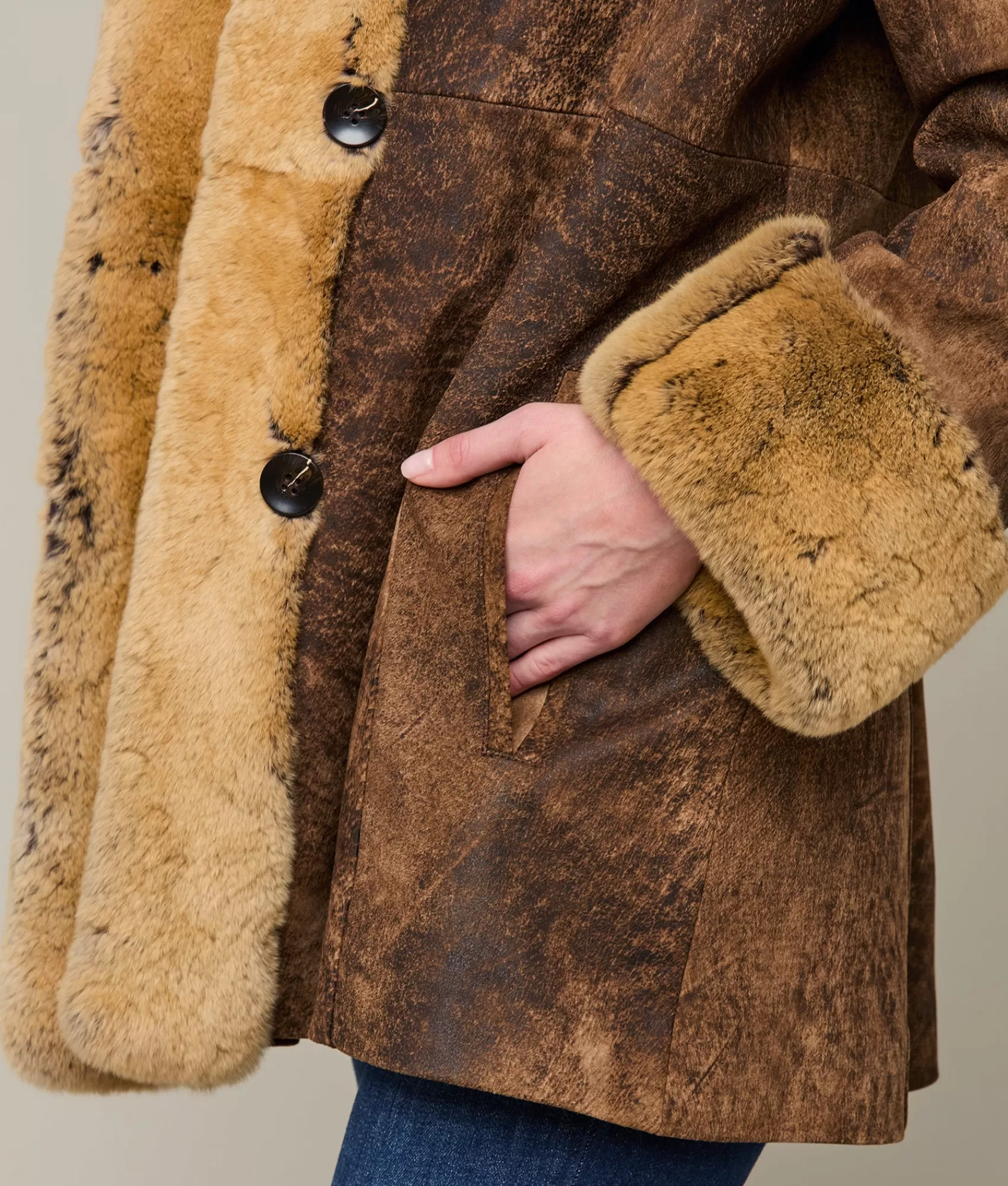 Lucchese Furs | Outerwear | Oxidized Leather Jacket Camel