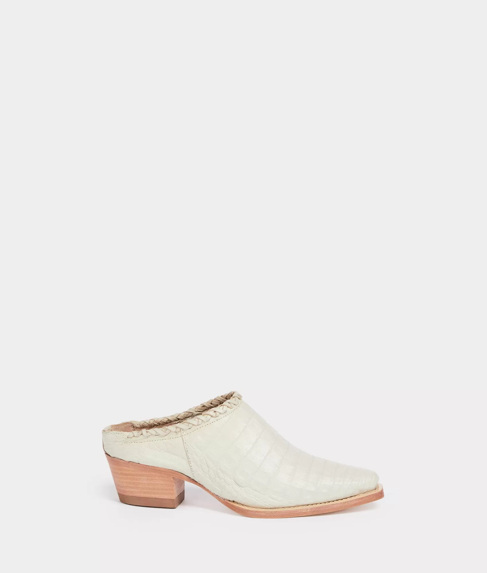 Lucchese Mules | Patti Exotic Cream
