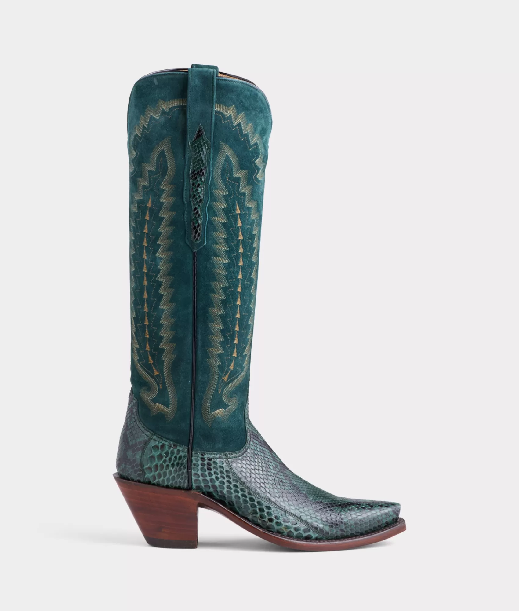 Lucchese Tall | Presley Exotic Emerald