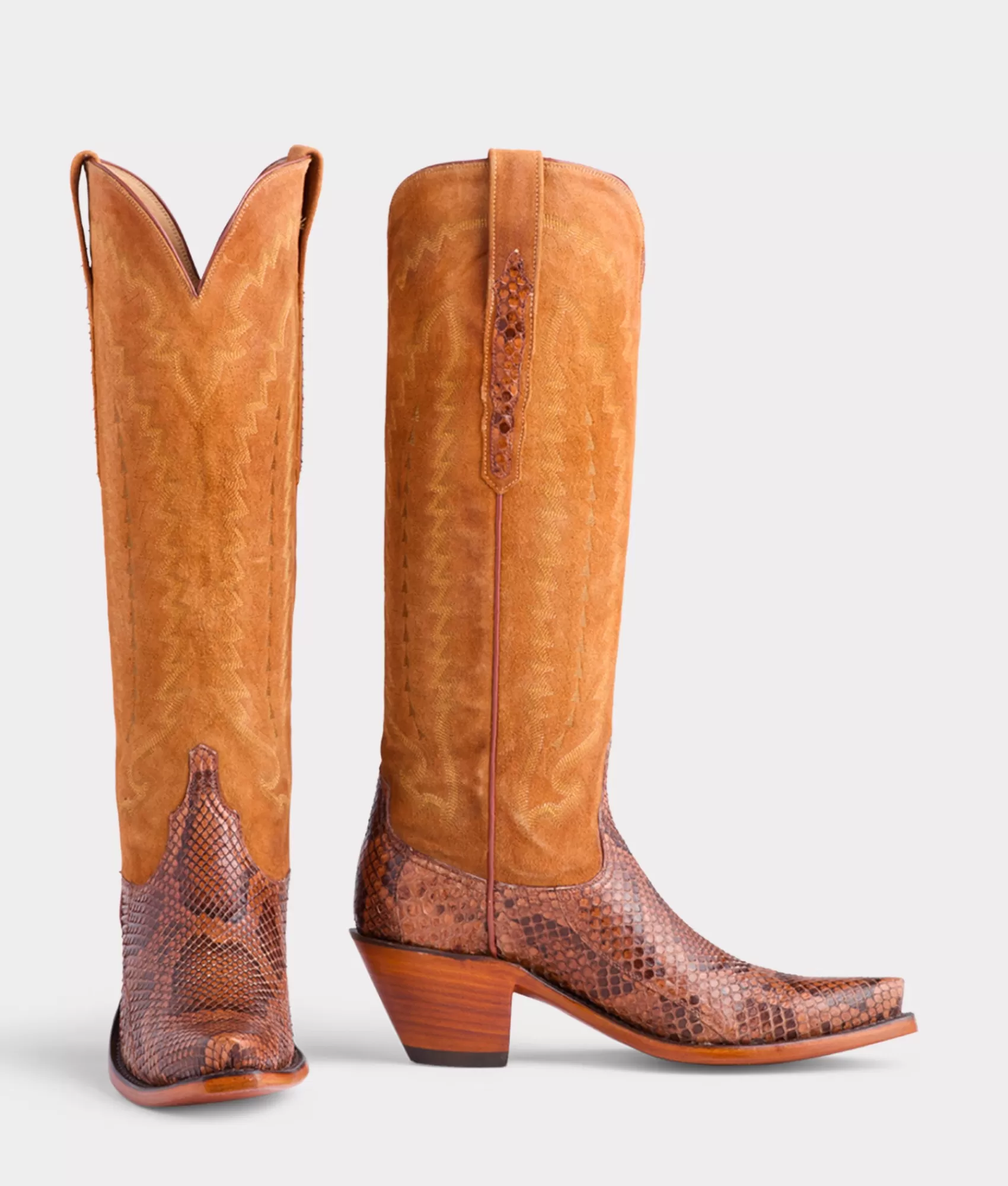 Lucchese Tall | Presley Exotic Amber