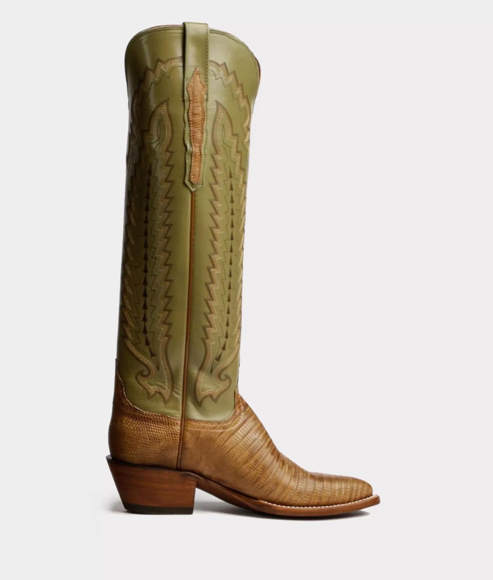 Lucchese Tall | Priscilla Exotic Tan+Sage