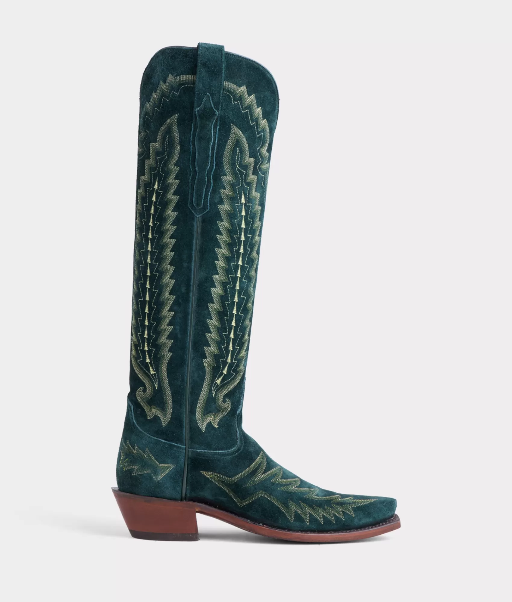 Lucchese Tall | Cowboy | Priscilla Suede Emerald