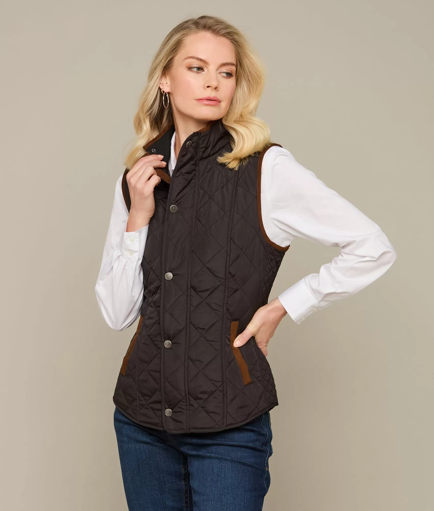 Lucchese Outerwear | Quilted Vest Black
