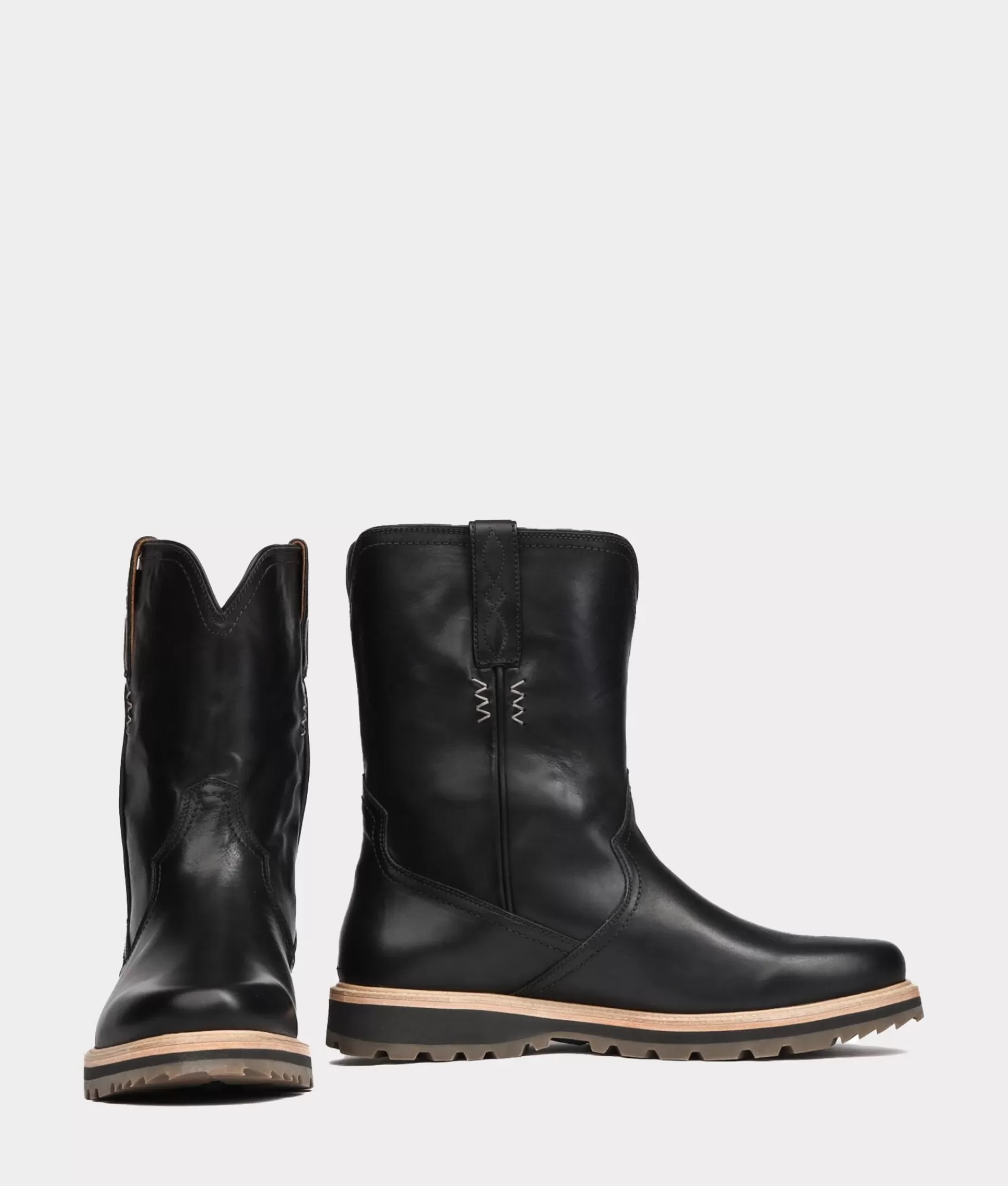 Lucchese Barn Boots | Roper | Ranger II Pull On Boot Black
