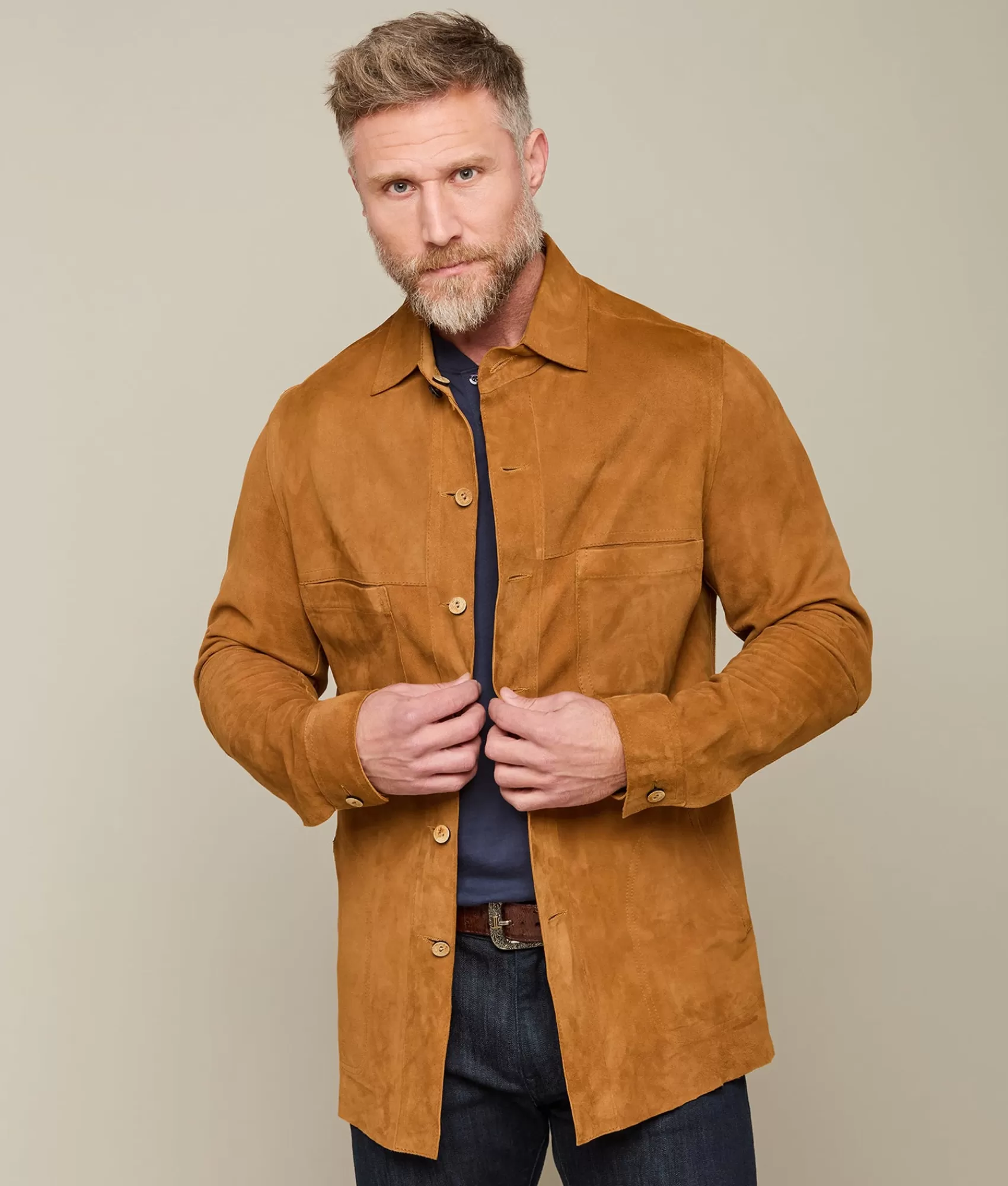 Lucchese Outerwear | Reversible Shacket Cinnamon