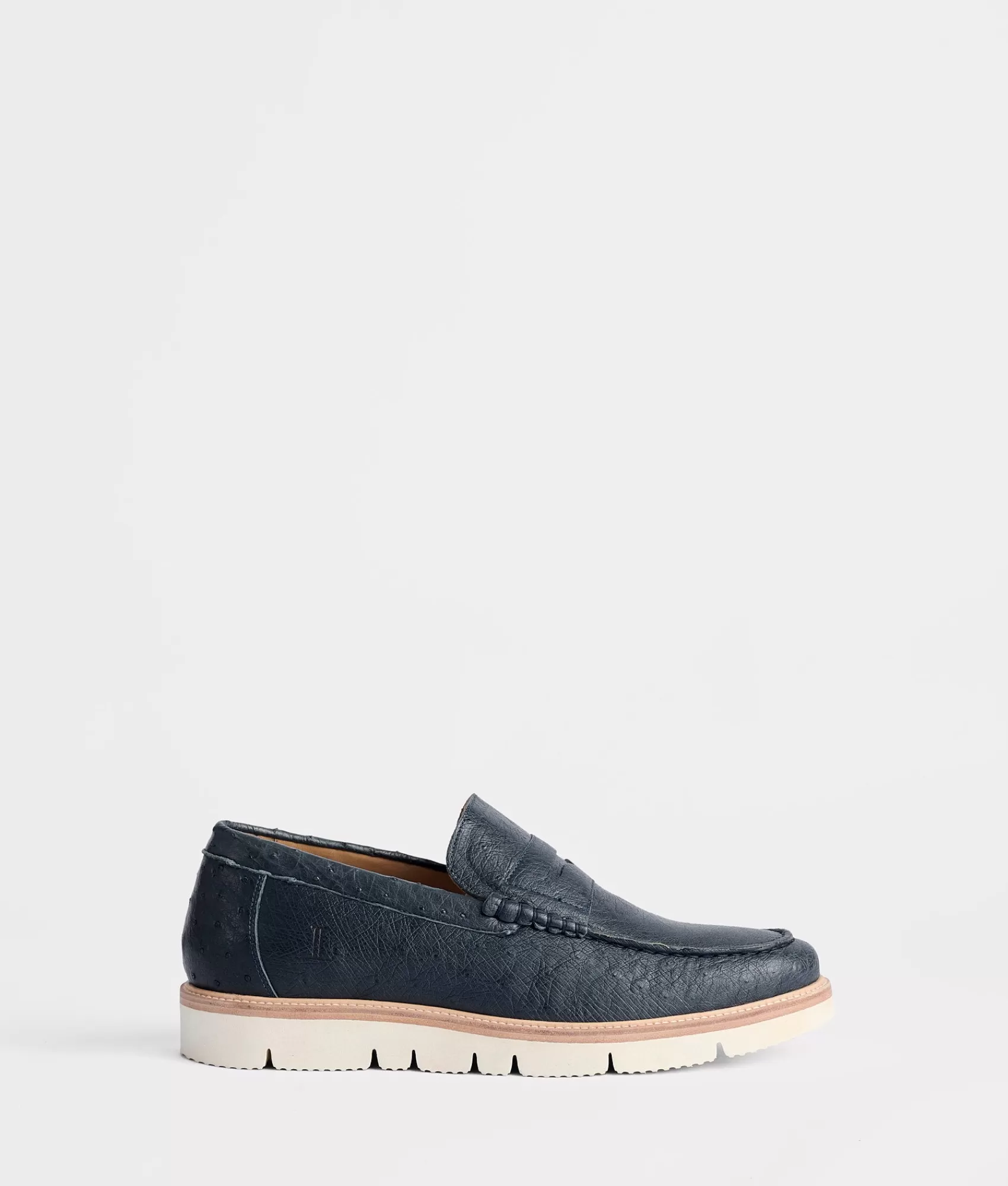 Lucchese After Ride | Ridgeline Exotic Penny Loafer Navy