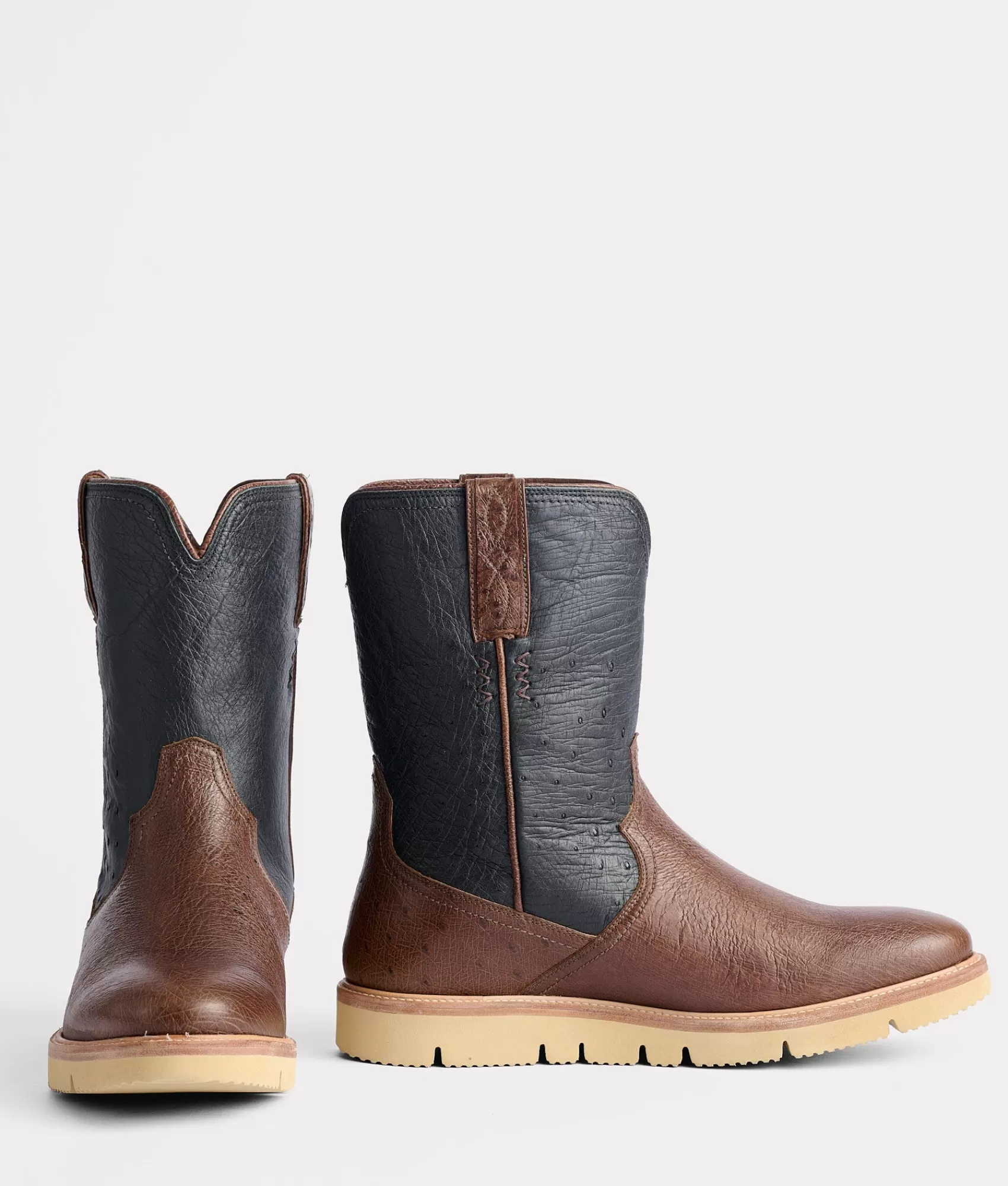 Lucchese Barn Boots | Ridgeline Exotic Pull On Tobacco