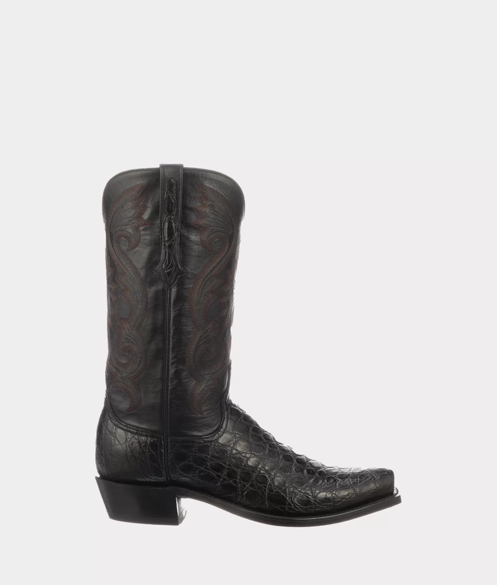 Lucchese Cowboy | Rio Black+Grey/Charcoal