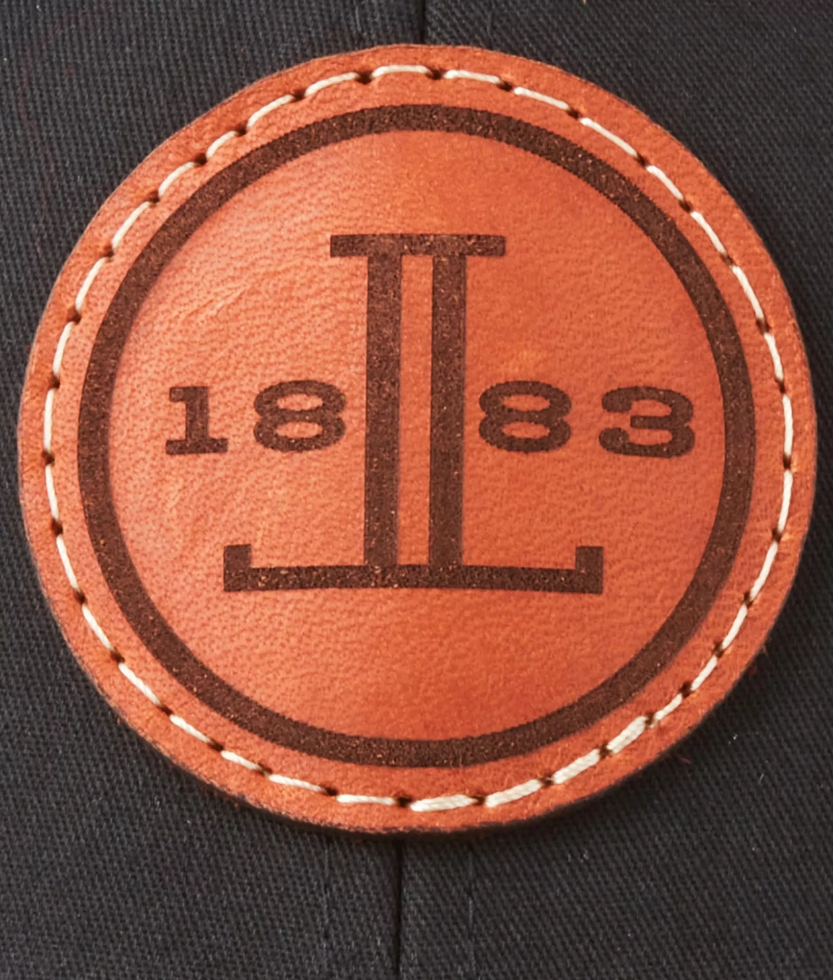 Lucchese Headwear | Headwear | Round Leather Patch Cap Black