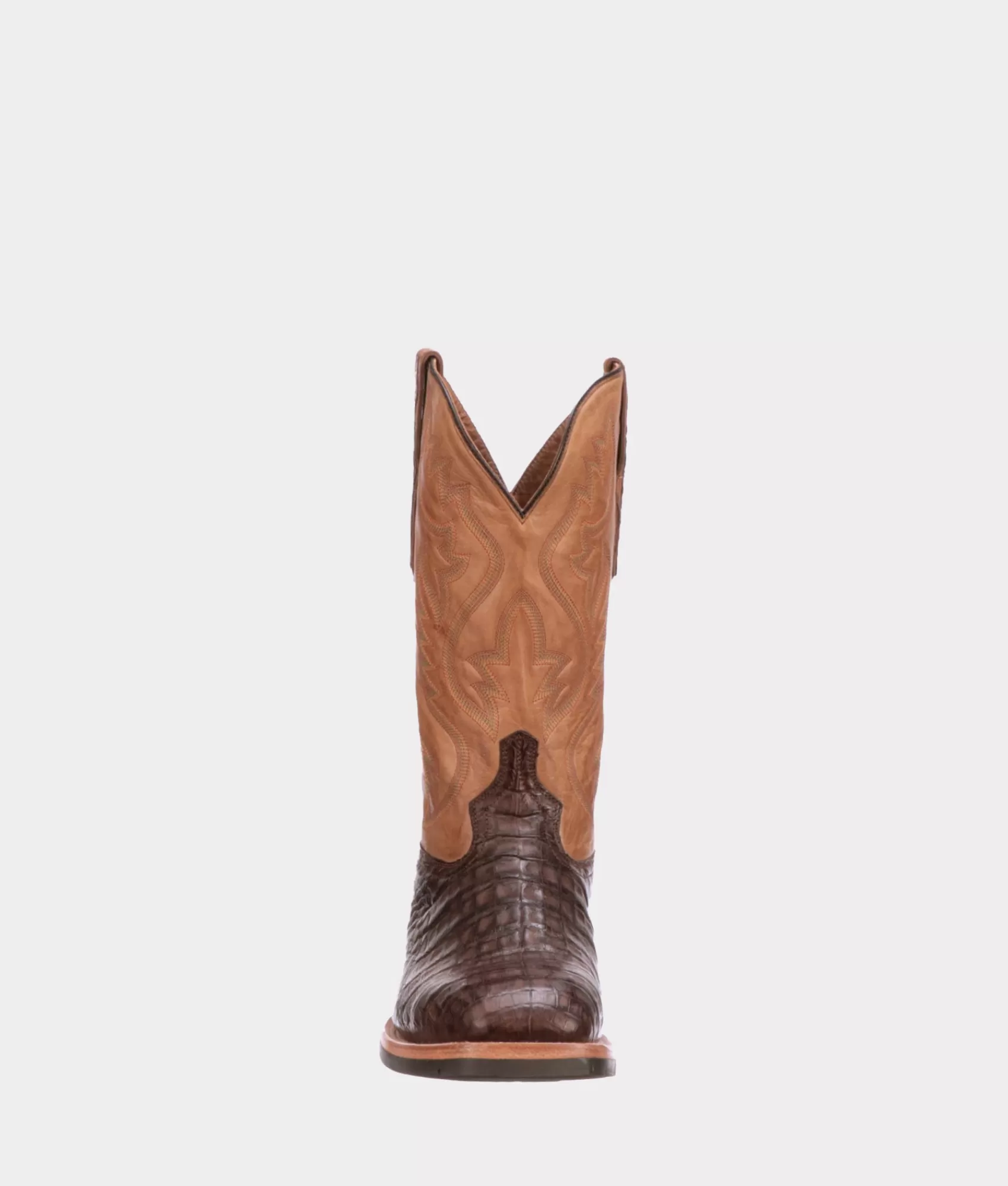 Lucchese Barn Boots | Horseman | Rowdy Caiman Chocolate
