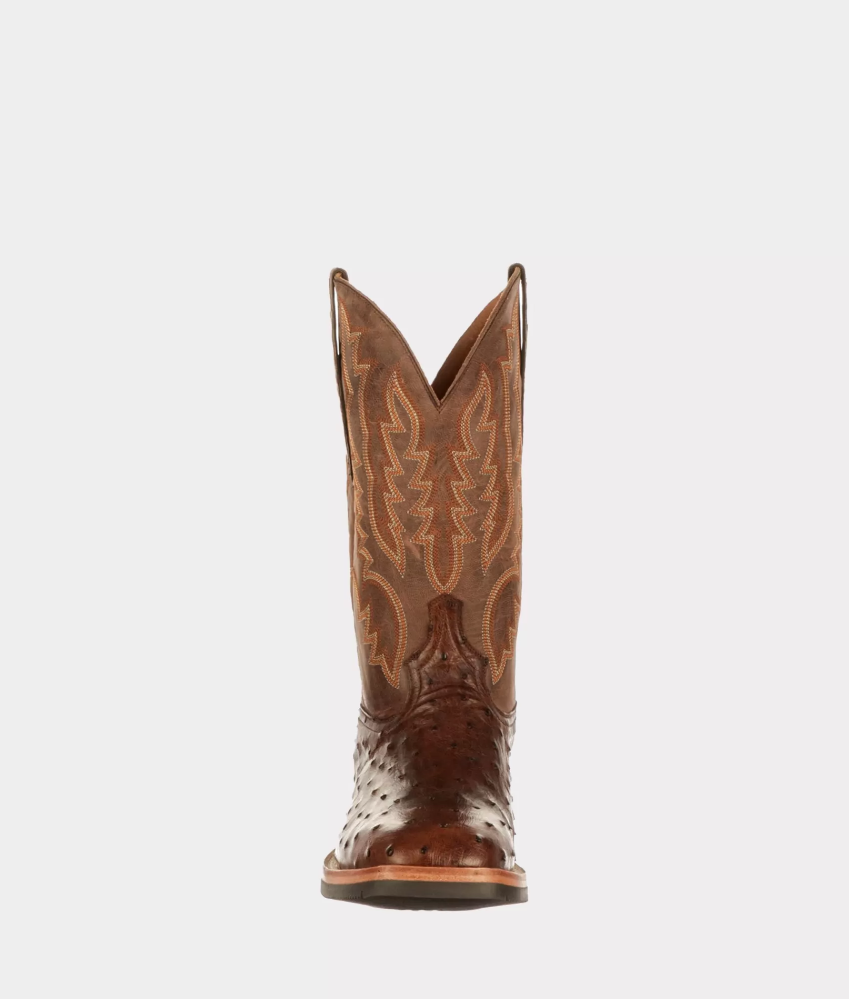 Lucchese Horseman | Barn Boots | Rowdy Ostrich AntiqueChocolate