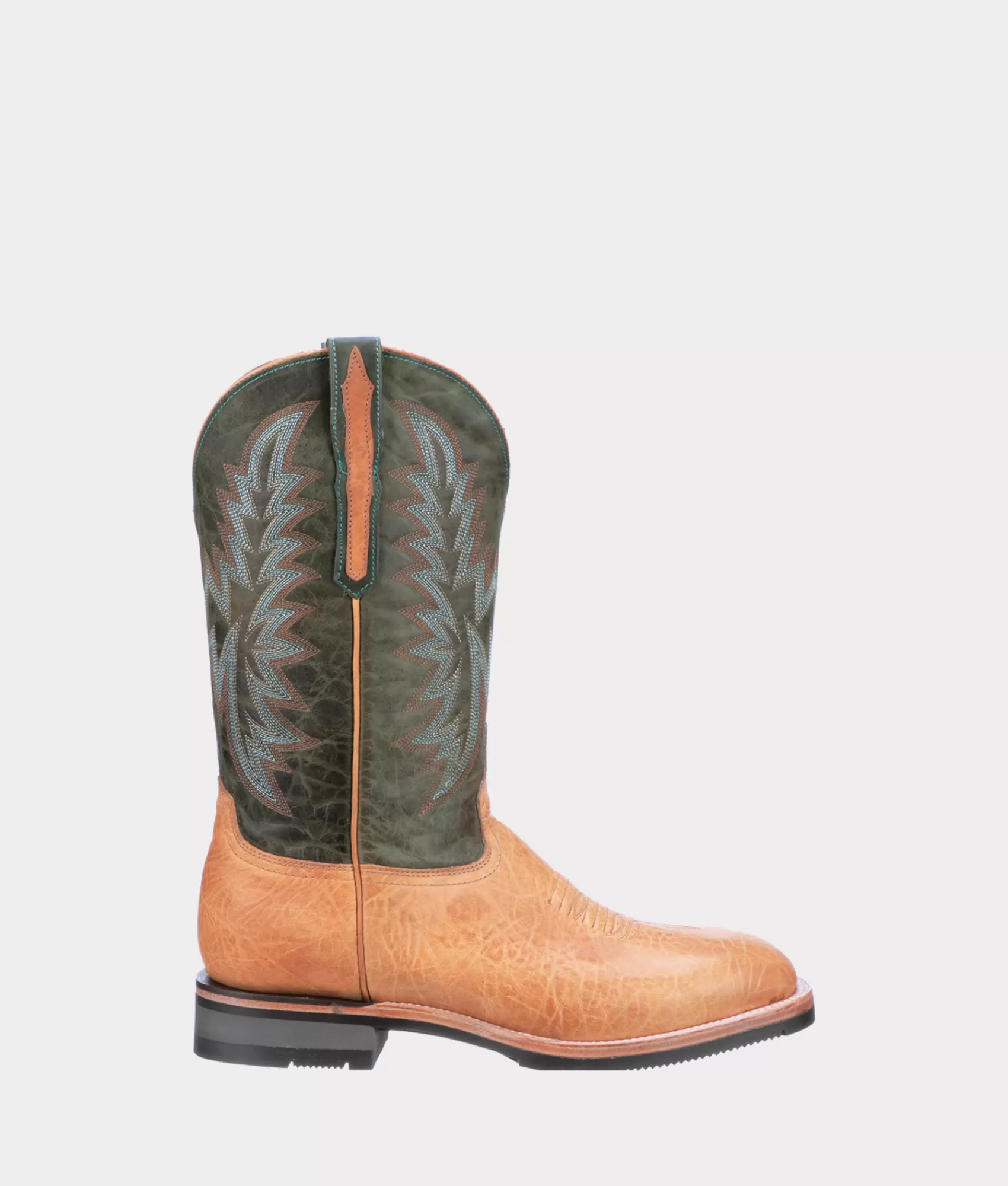 Lucchese Barn Boots | Horseman | Rudy Cognac+Green