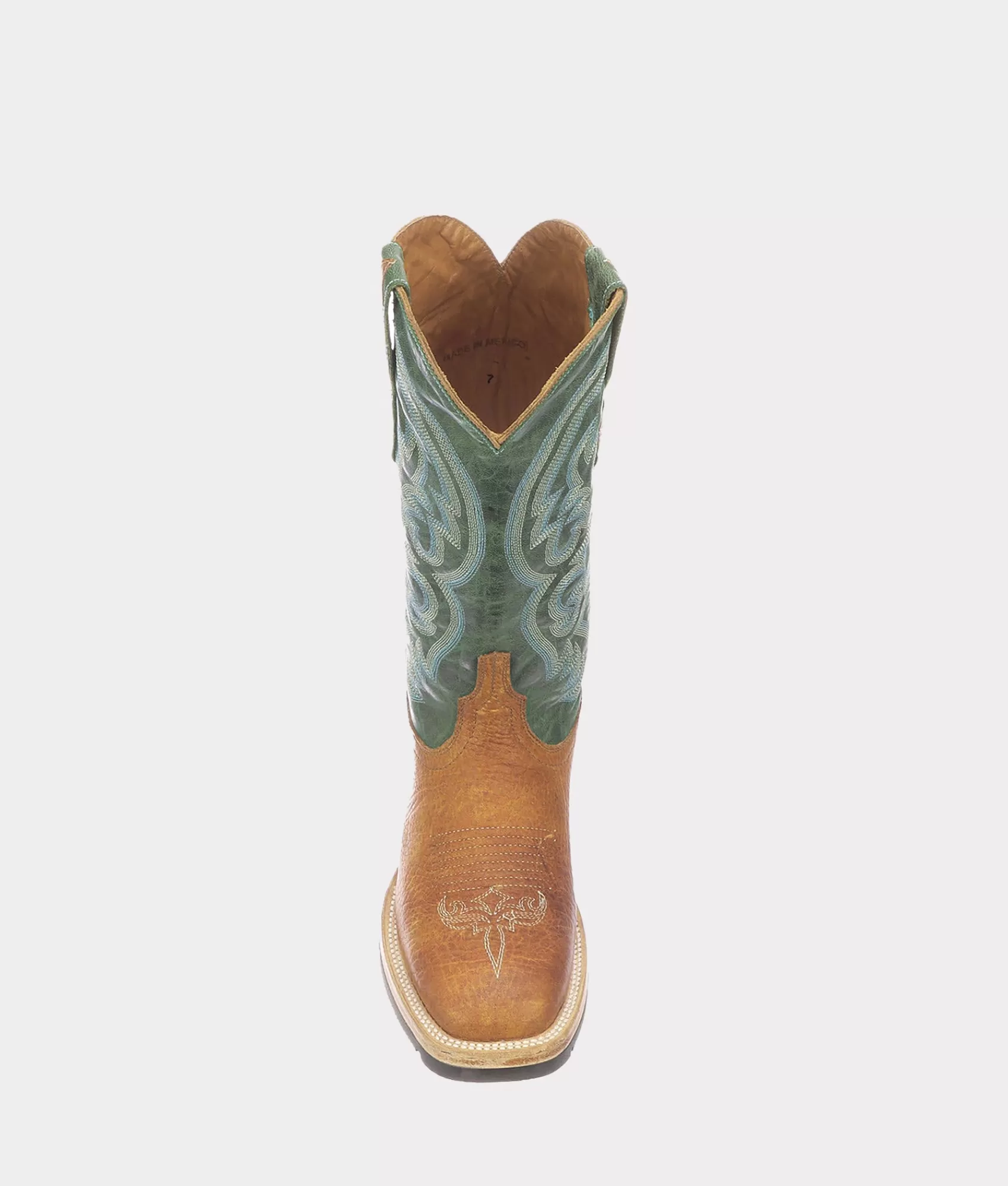 Lucchese Barn Boots | Ruth Cognac+Green